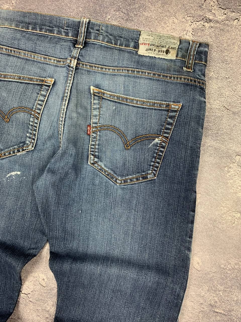 Levi's Levi’s Vintage Paint Jeans W35 L32 (Fits L27) Blue Size US 32 / EU 48 - 15 Thumbnail
