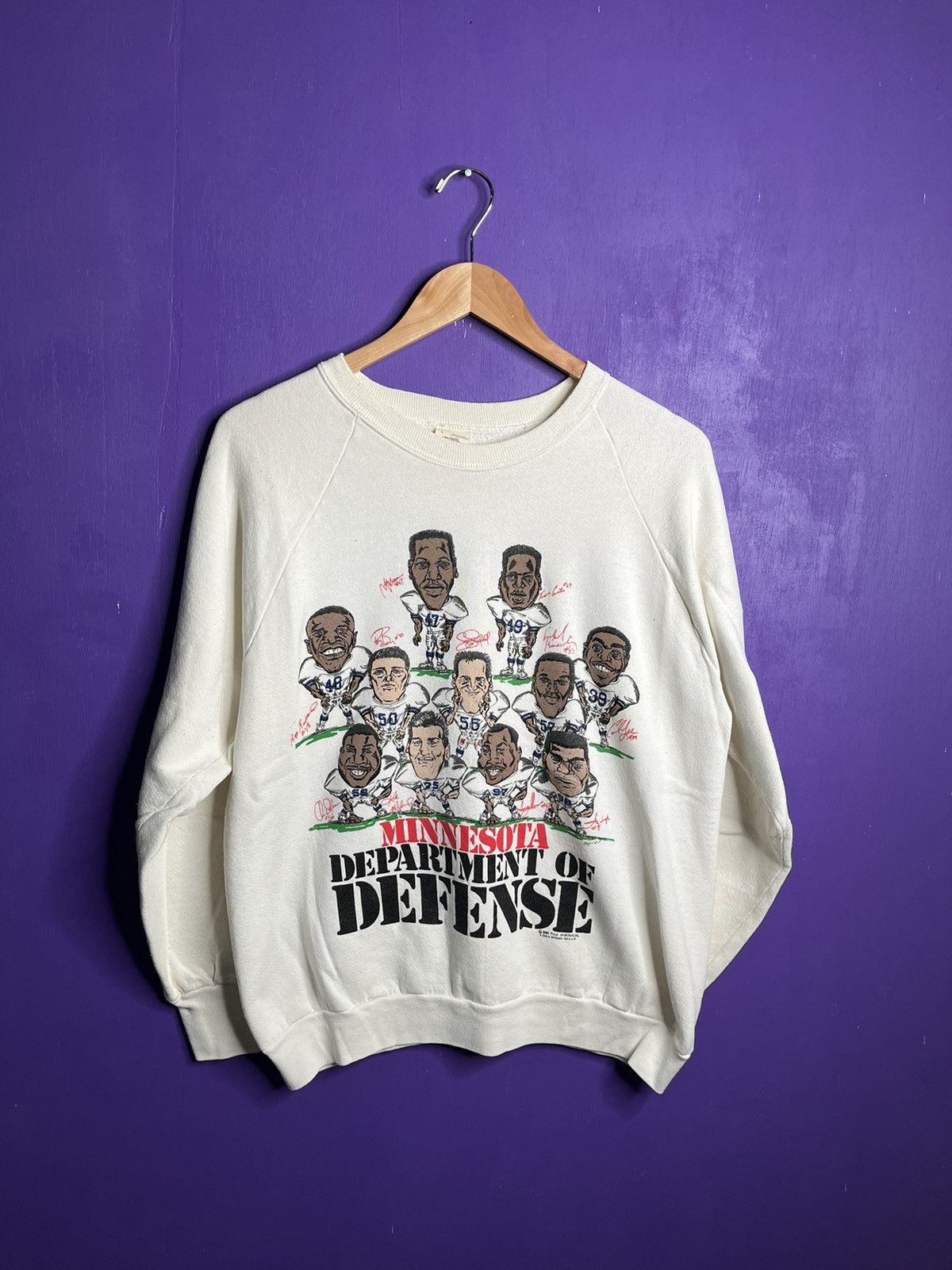 NFL × Vintage Vintage 1989 Minnesota Vikings defense team sweatshirt Size US M / EU 48-50 / 2 - 1 Thumbnail