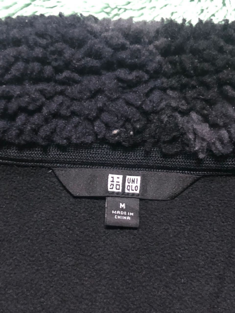 Japanese Brand × Lemaire × Uniqlo Uniqlo Deep Pile Fleece Zipper Jacket Black Camouflage Size US S / EU 44-46 / 1 - 12 Thumbnail