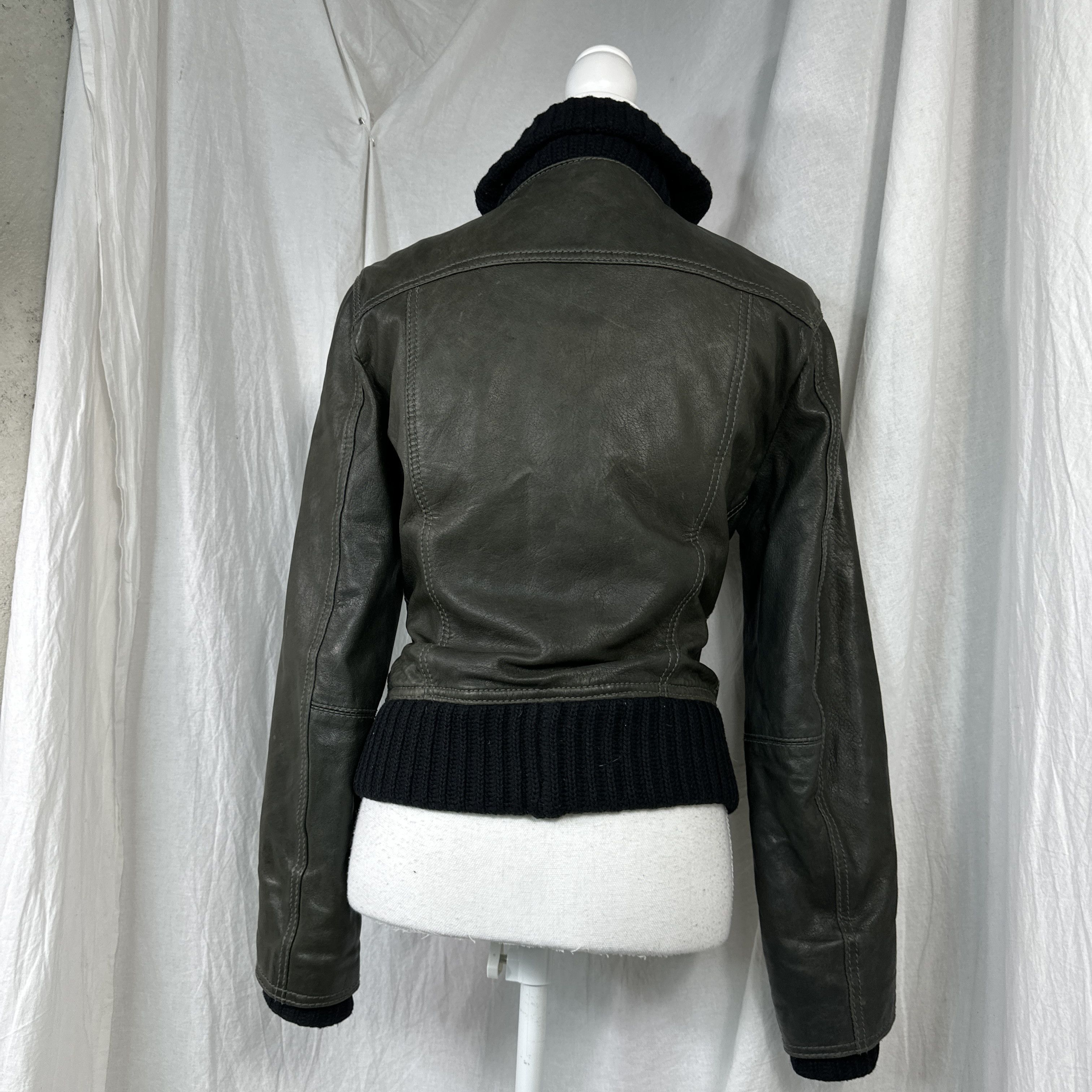 DKNY × Vintage Vintage DKNY Donna Karan New York Leather Blouson Jacket Size US S / EU 44-46 / 1 - 15 Thumbnail