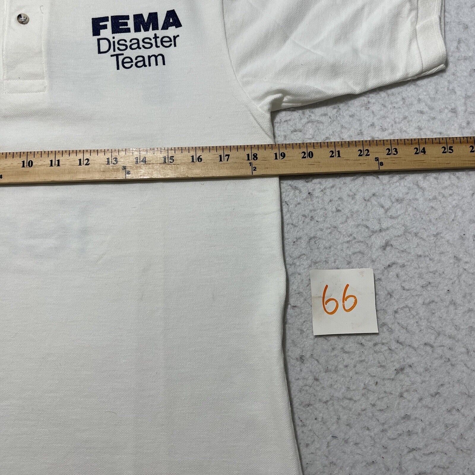 Hanes Vintage FEMA Disaster Team Medium Polo Hanes Shirt USA Size US M / EU 48-50 / 2 - 11 Thumbnail