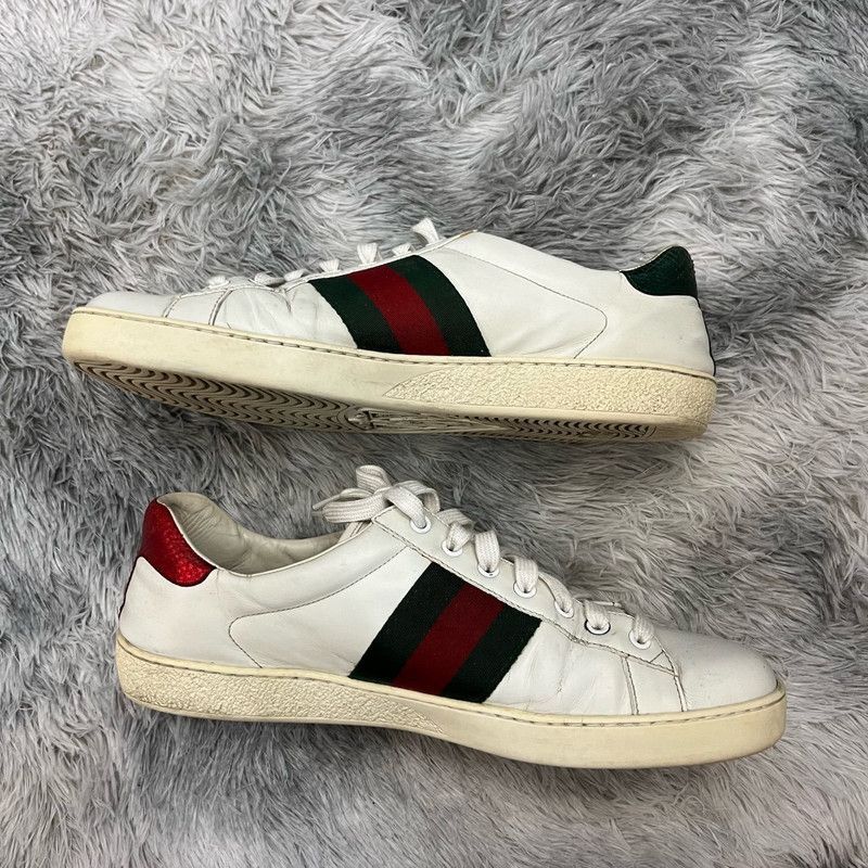 Gucci Gucci Ace Leather Fashion Sneakers for Men -2508 Size US 9.5 / EU 42-43 - 6 Thumbnail