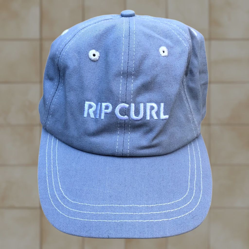 Rip Curl RIP CURL Baseball Hat Unisex Adults Grey Adjustable Cap 100% Cotton Size ONE SIZE - 1 Thumbnail