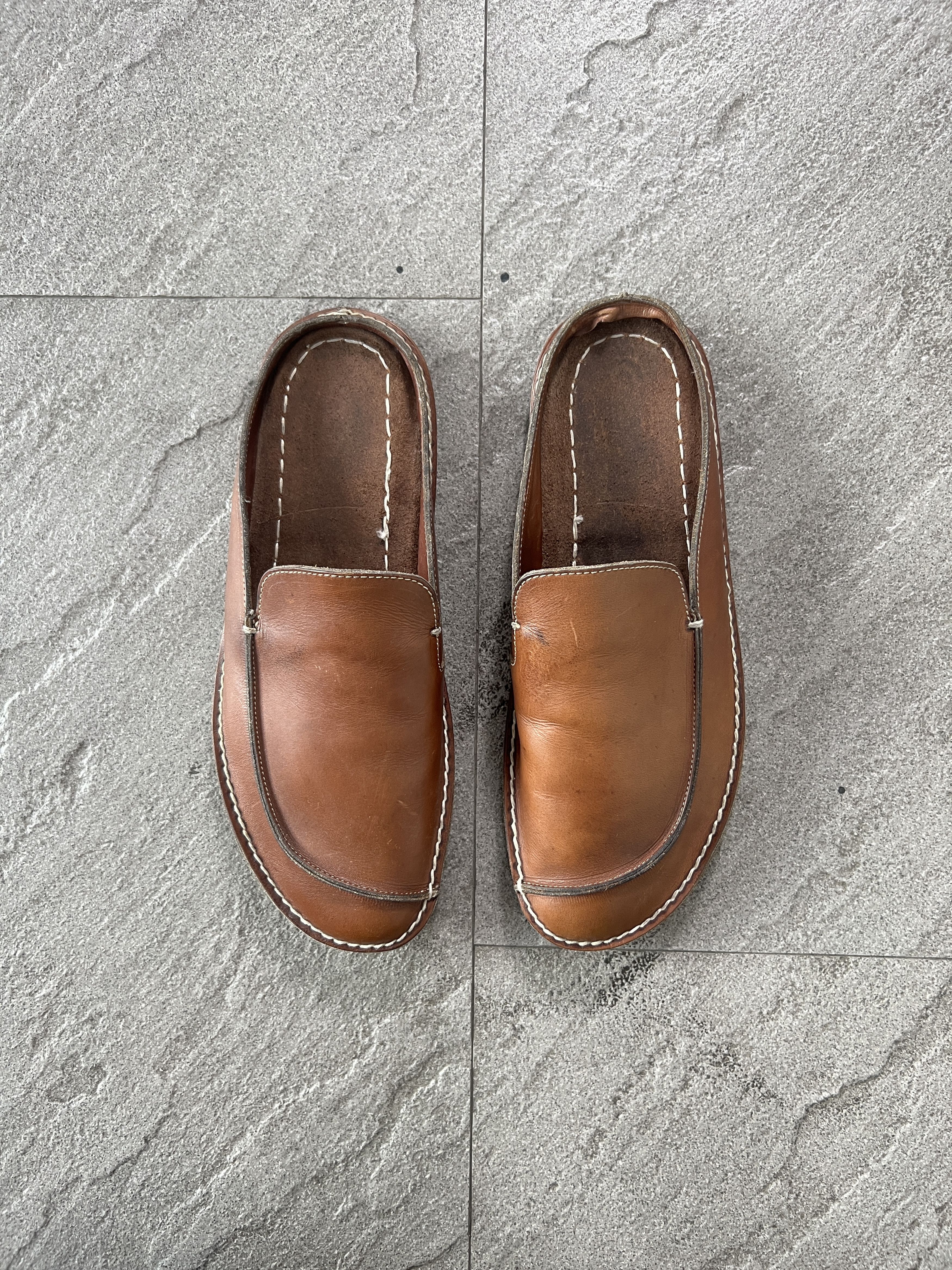 Jil Sander Jil Sander Brown Leather Slip On Loafers Size 7 Size US 7 / EU 40 - 2 Thumbnail