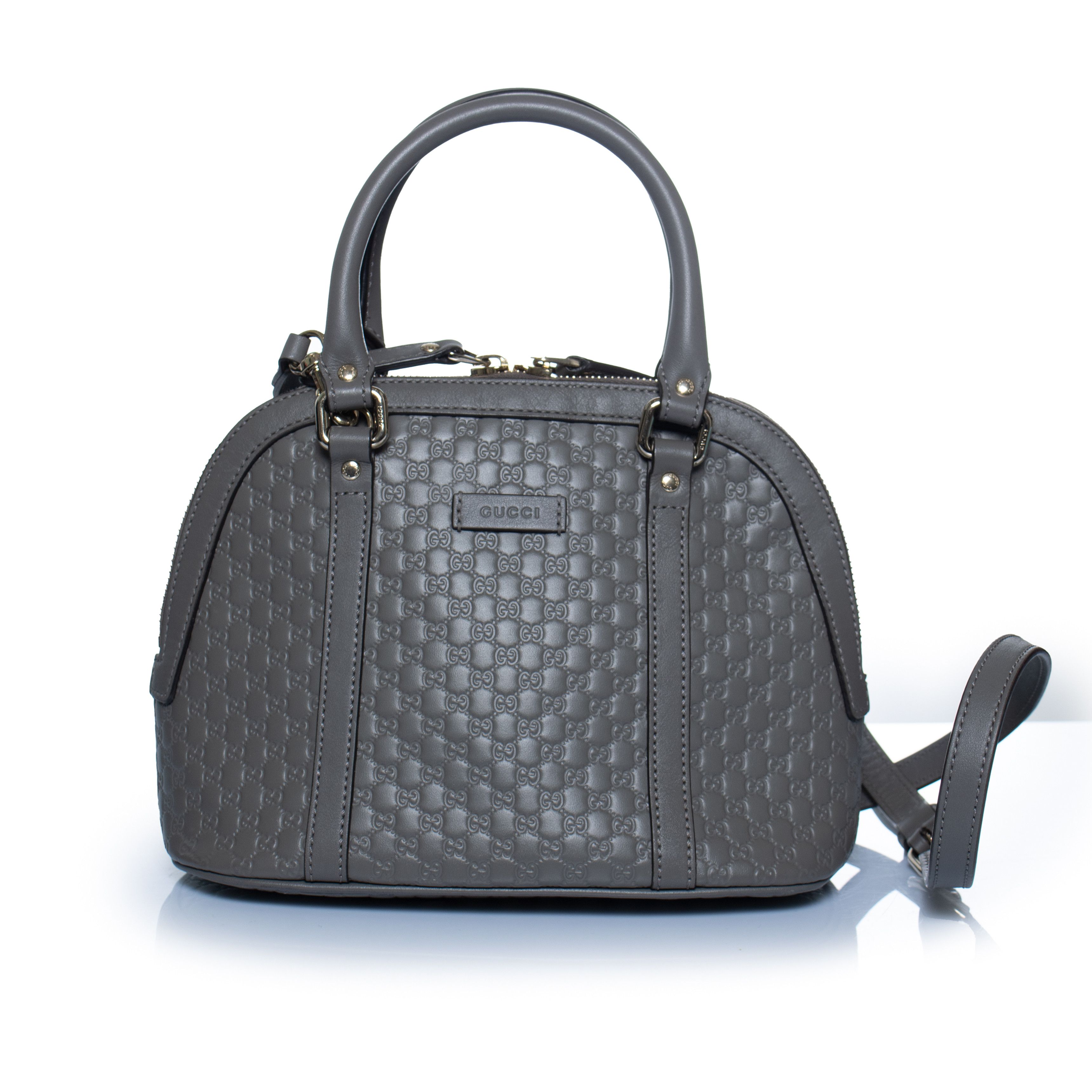Gucci Gucci, Microguccissima dome in grey Size ONE SIZE - 1 Thumbnail