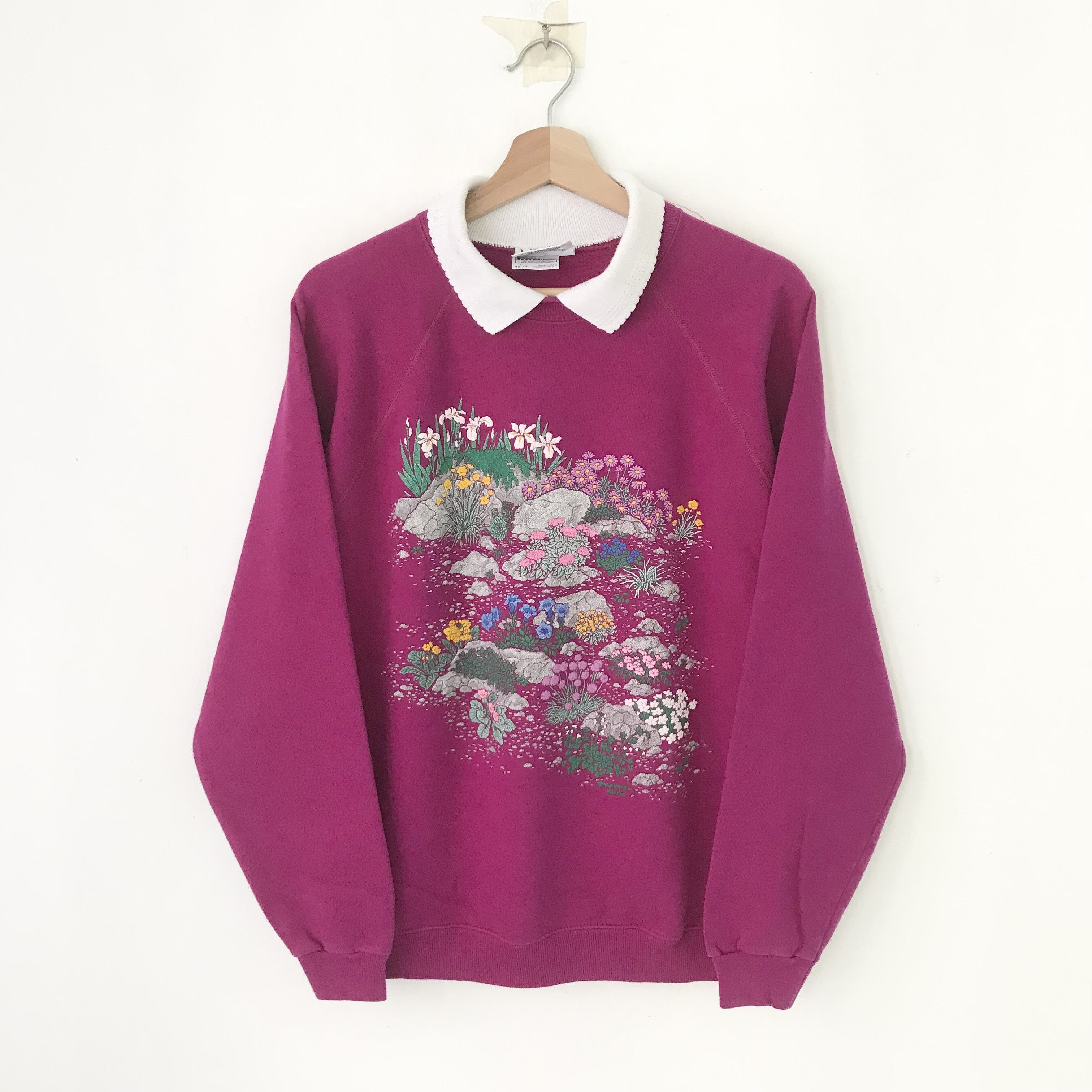 NCAA ntage 90s Morning Sun Pink Sweatshirt- 595 Size US M / EU 48-50 / 2 - 1 Thumbnail