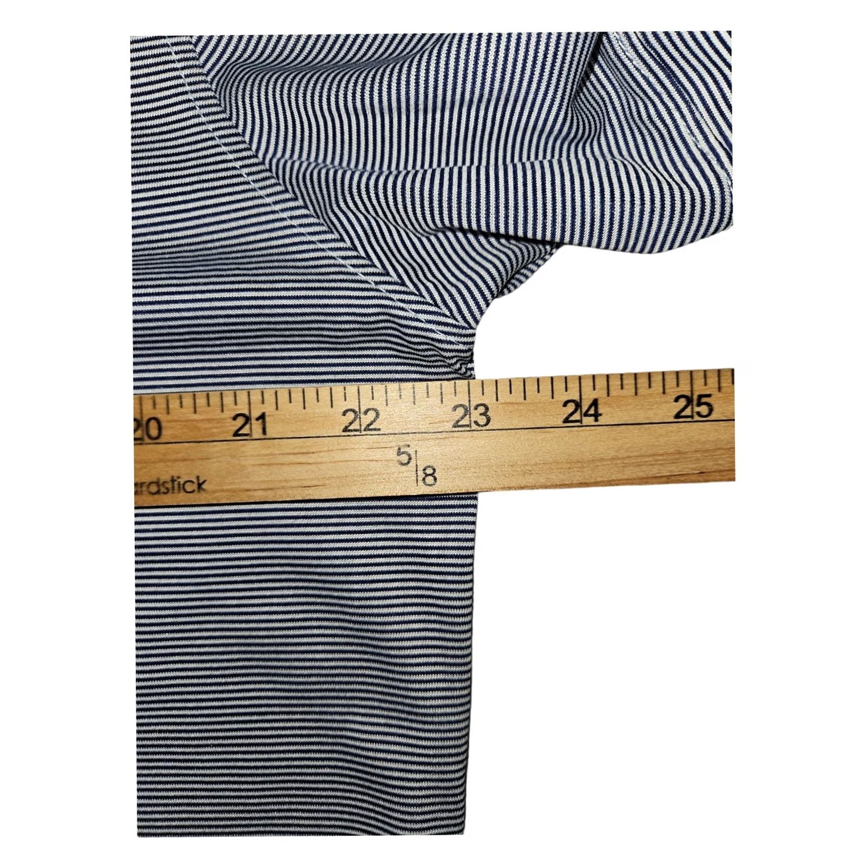 Vintage Chic-Fil-A Employee Unisex Large Blue Polyester Striped Shirt Size US L / EU 52-54 / 3 - 3 Thumbnail