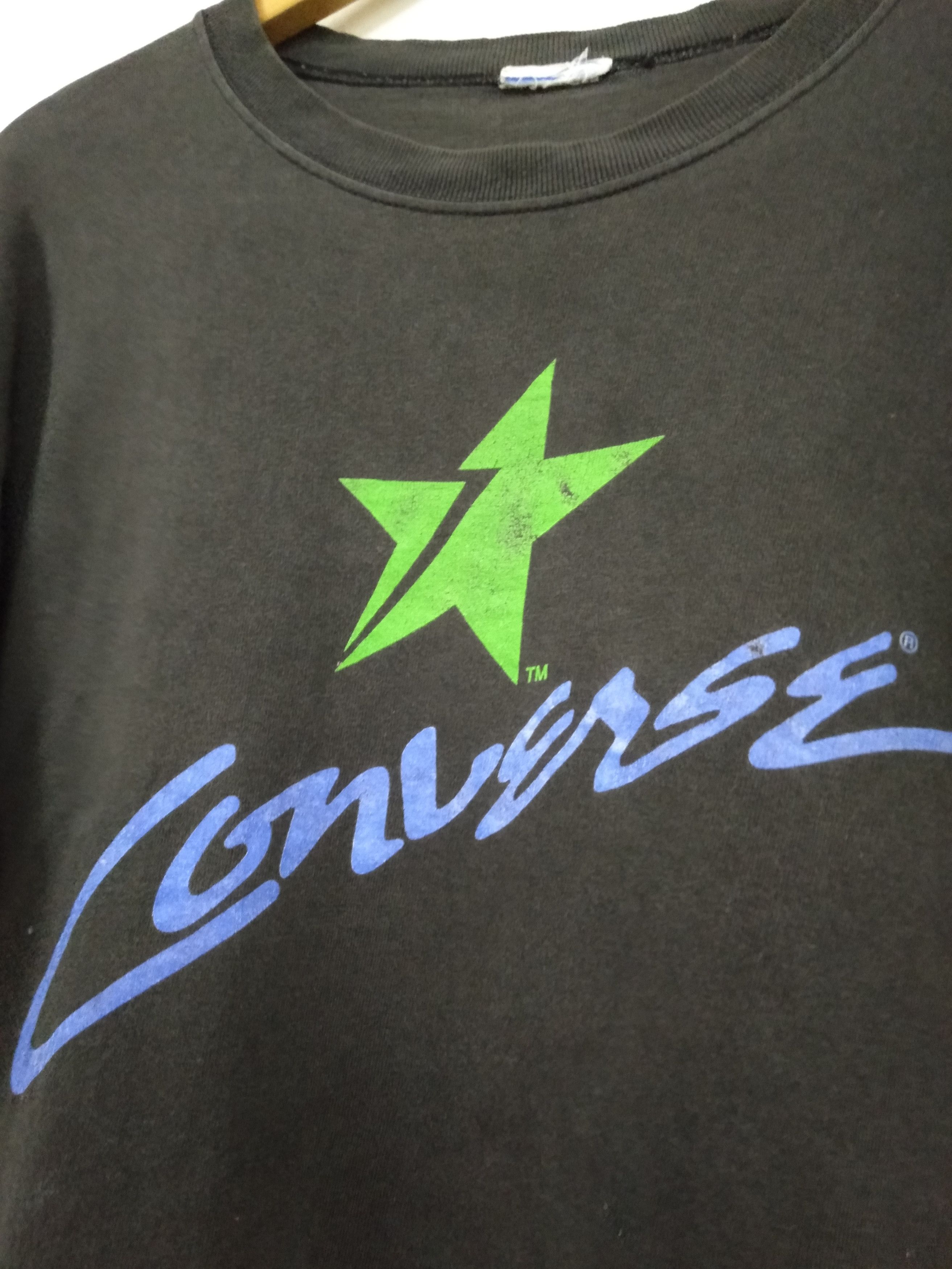 Converse Vintage 90s Converse All Star promo t shirt Single stich Size US L / EU 52-54 / 3 - 3 Thumbnail