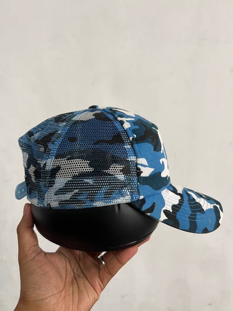 Hat Club Blue Camouflage Trucker Hat Size ONE SIZE - 6 Thumbnail