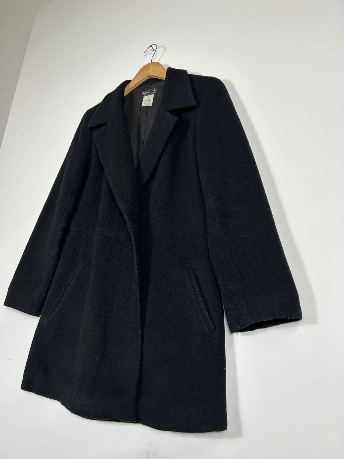 agnes b. ⚡️Vintage Agnes b. Wool Button Coat Jacket Size XS / US 0-2 / IT 36-38 - 3 Thumbnail