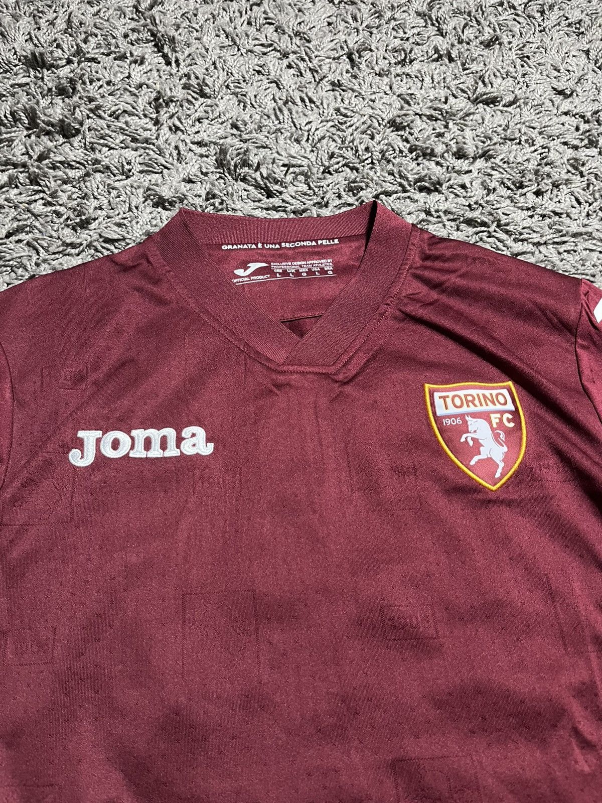 Joma JOMA TORINO 2023/24 POLYESTER SOCCER FOOTBALL JERSEY Size US L / EU 52-54 / 3 - 2 Thumbnail