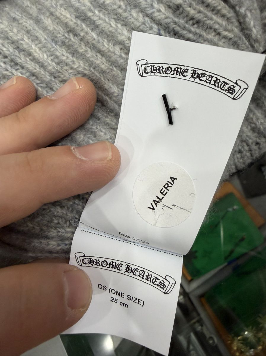 Chrome Hearts Chrome Hearts CH Big Daddy Beanie Grey Size ONE SIZE - 5 Thumbnail