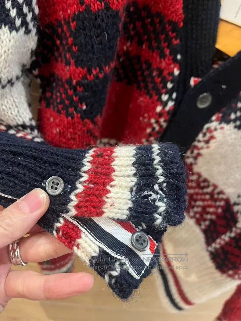 Thom Browne Thom Browne Gingham Knit Sweater Size US L / EU 52-54 / 3 - 5 Thumbnail