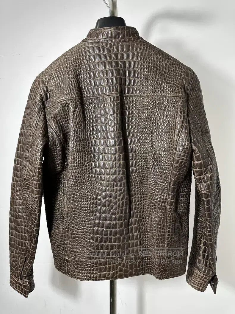 Fendi Fendi Crocodile Pattern Leather Jacket Size US S / EU 44-46 / 1 - 4 Thumbnail