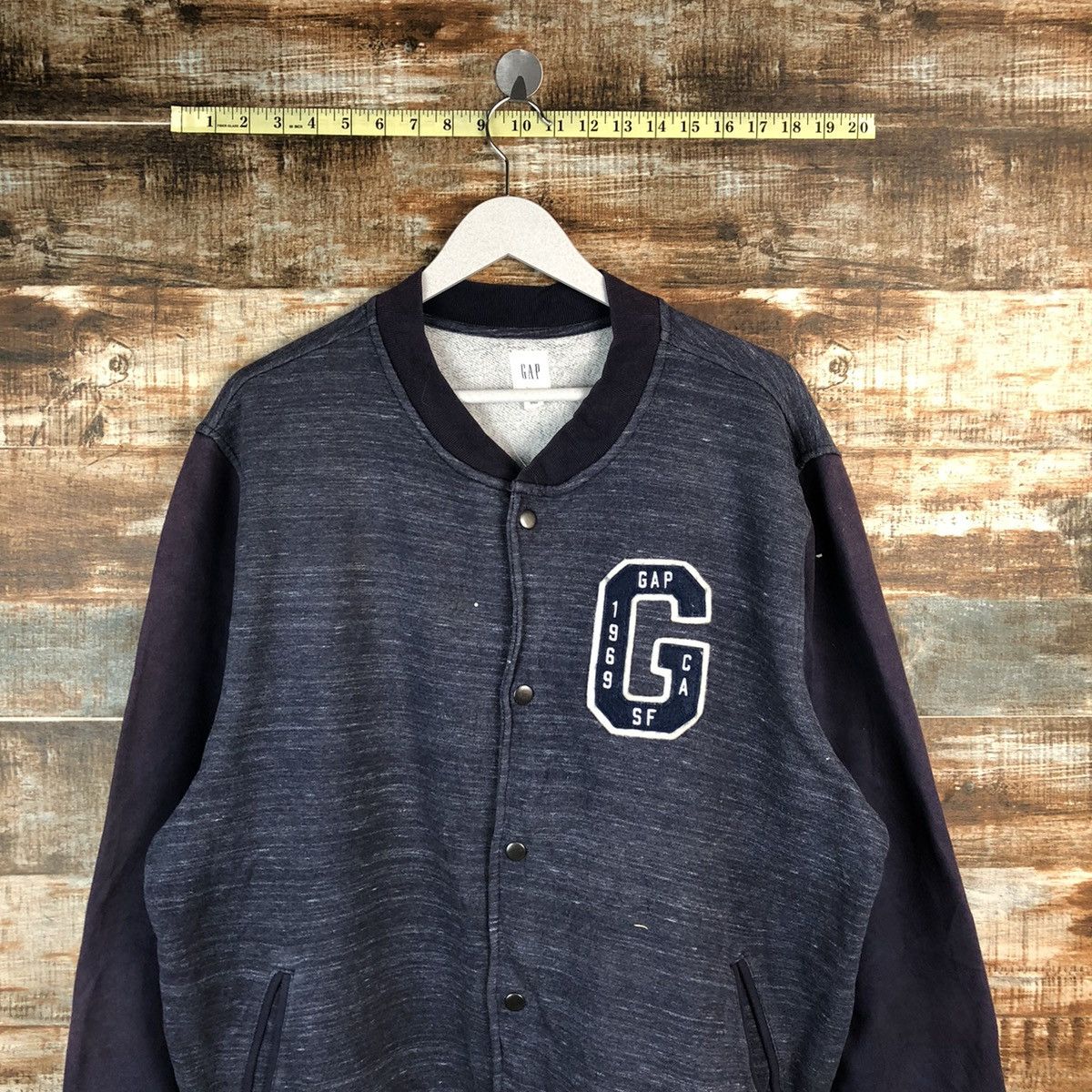 Gap Gap Dark Blue Bombers varsity Jacket #A1529 Size US XL / EU 56 / 4 - 2 Thumbnail