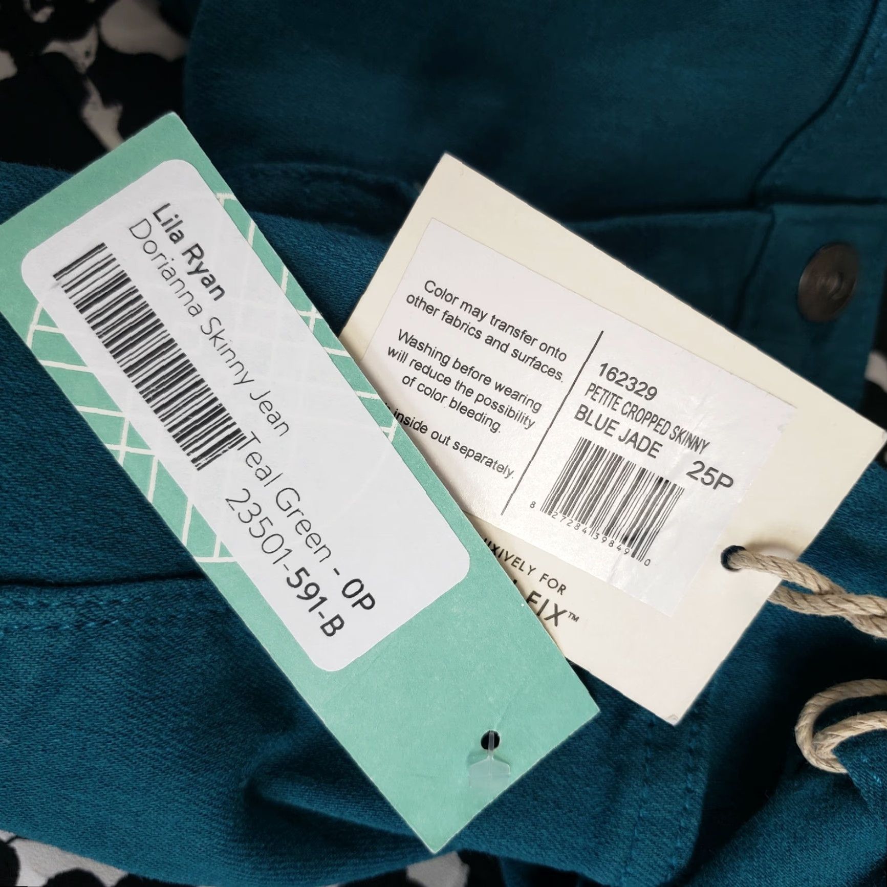 Vintage Lila Ryan Womens Dorianna Skinny Jeans Sz 25P Teal Green Rolled Hem Low Rise Jeans Skinny Womens 25P Green 68% Cotton 29% Rayon 3% Spandex Vintage No Size 42" / US 20 - 4 Thumbnail