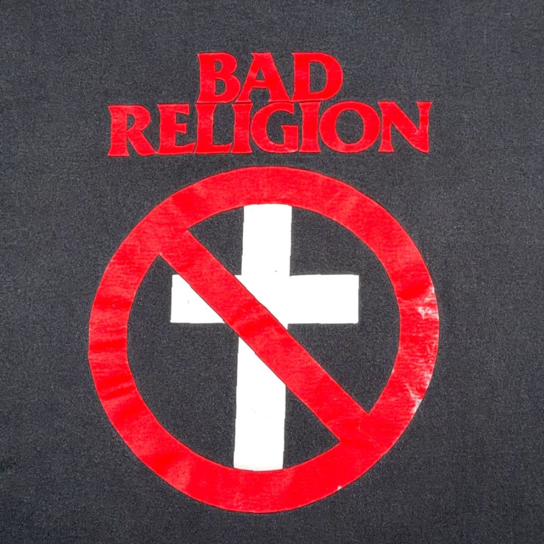 Vintage VINTAGE Bad Religion Shirt Adult LARGE Black Punk Rock Band Crossbuster CMI 90s Size US L / EU 52-54 / 3 - 2 Thumbnail