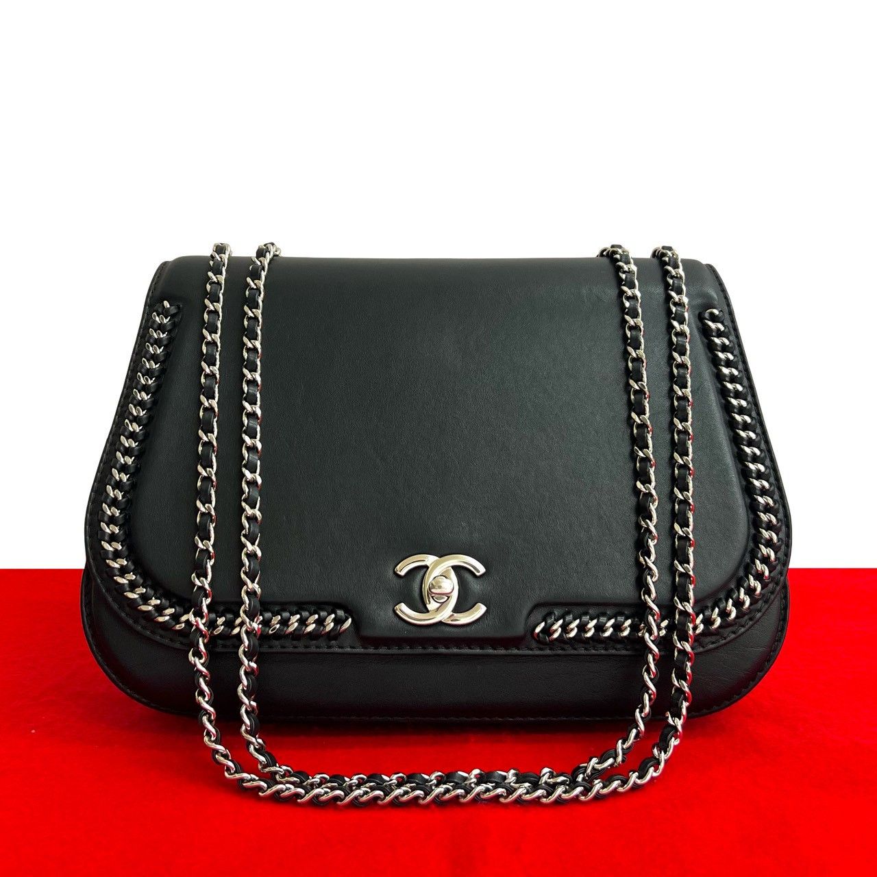 Chanel Chanel Chanel Coco Mark Leather Shoulder Bag Leather Shoulder Bag DUTY FREE for USA Size ONE SIZE - 1 Thumbnail