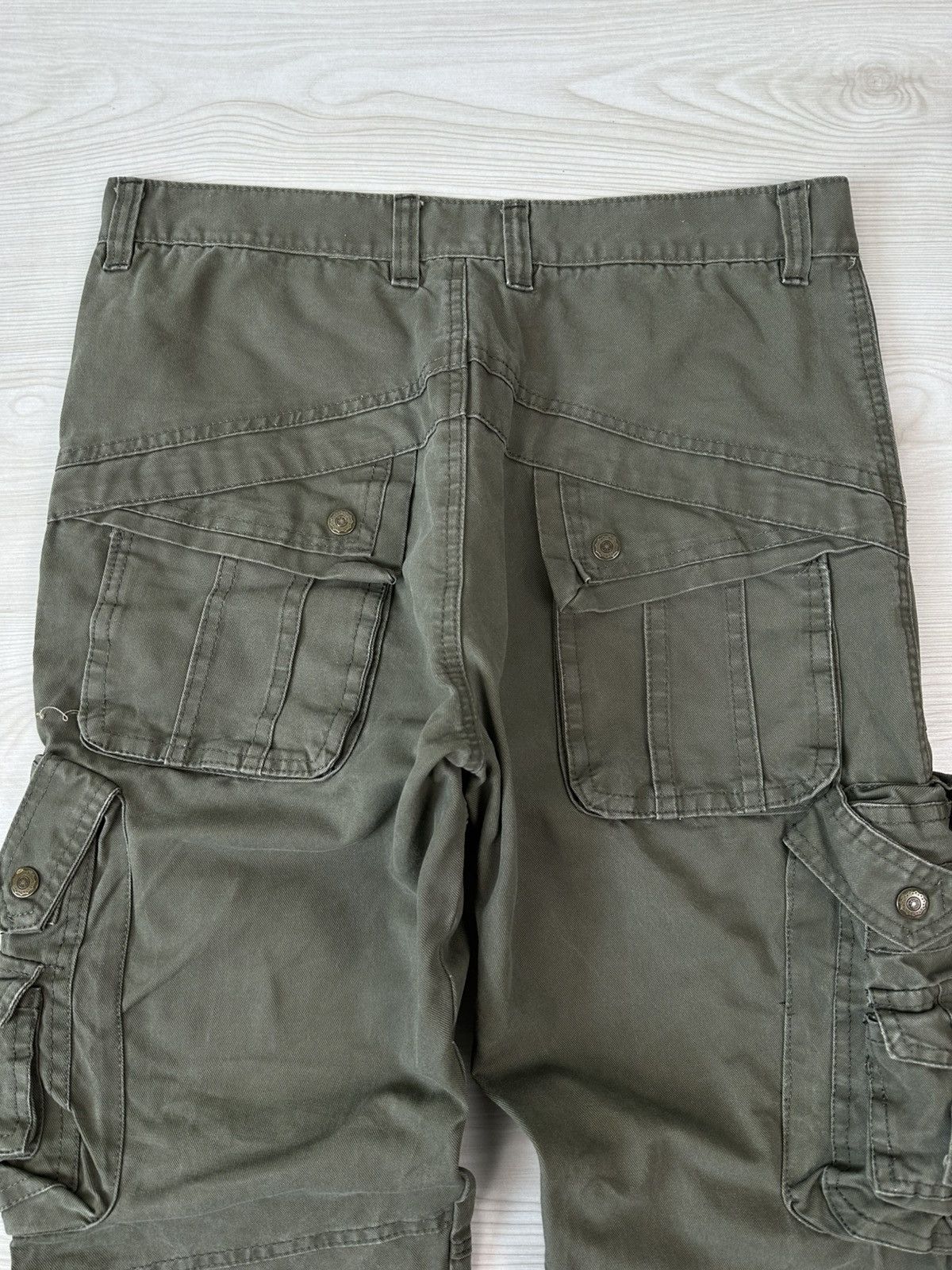Japanese Brand Vintage Y2k Baggy Cargo Pants Avant Garde If Six Was Nine Size US 32 / EU 48 - 4 Thumbnail