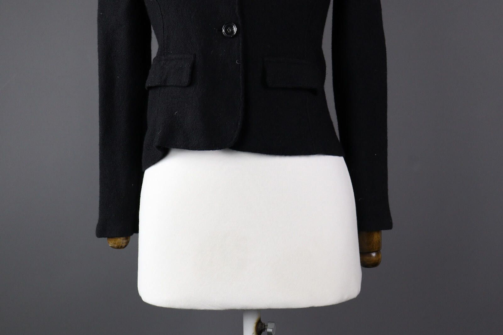 Designer Marc Cain Wool Classic Basic Casual Blazer Jacket Size 3 Size M / US 6-8 / IT 42-44 - 3 Thumbnail