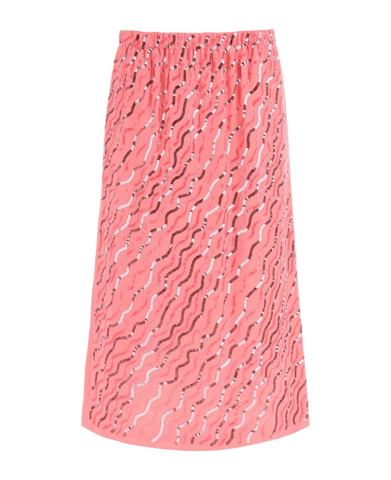 Marni o1y1125 Midi Skirt in Pink Size 28" / US 6 / IT 42 - 1 Thumbnail