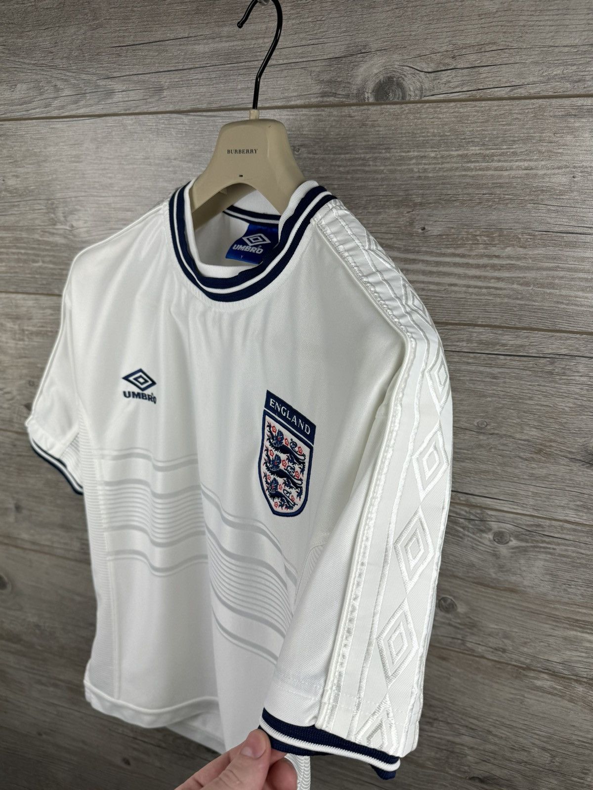 Umbro × Vintage Umbro England soccer jerseys 1999 2001 style Mike Tyson Size US S / EU 44-46 / 1 - 8 Thumbnail