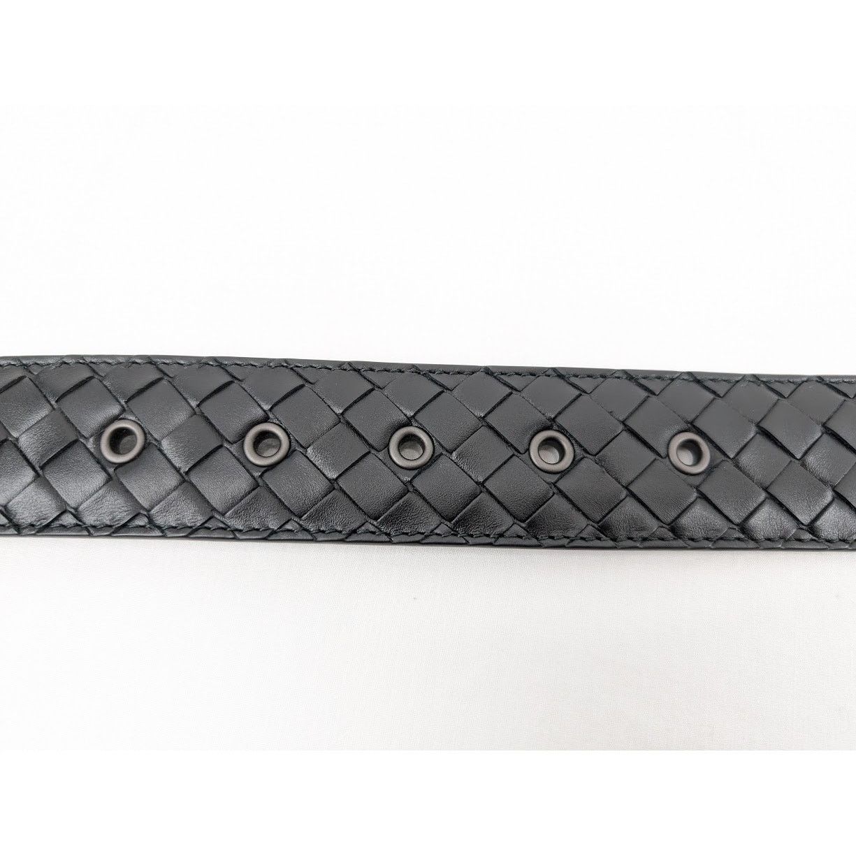 Bottega Veneta o1rshd1 Size: 115 / Intrecciato Belt in Black Size 44 - 14 Thumbnail