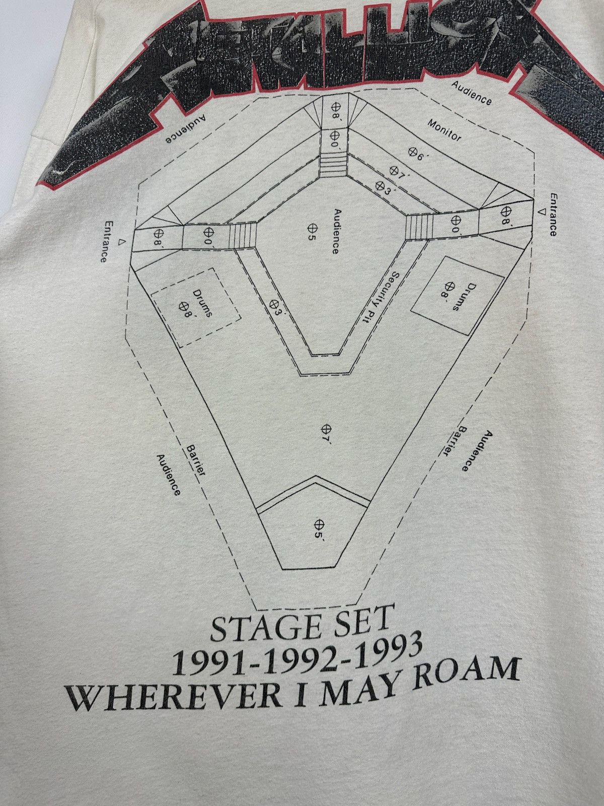Band Tees Vintage 1991-93 Metallica Wherever I May Roam Brockum Shirt Size US XL / EU 56 / 4 - 18 Thumbnail