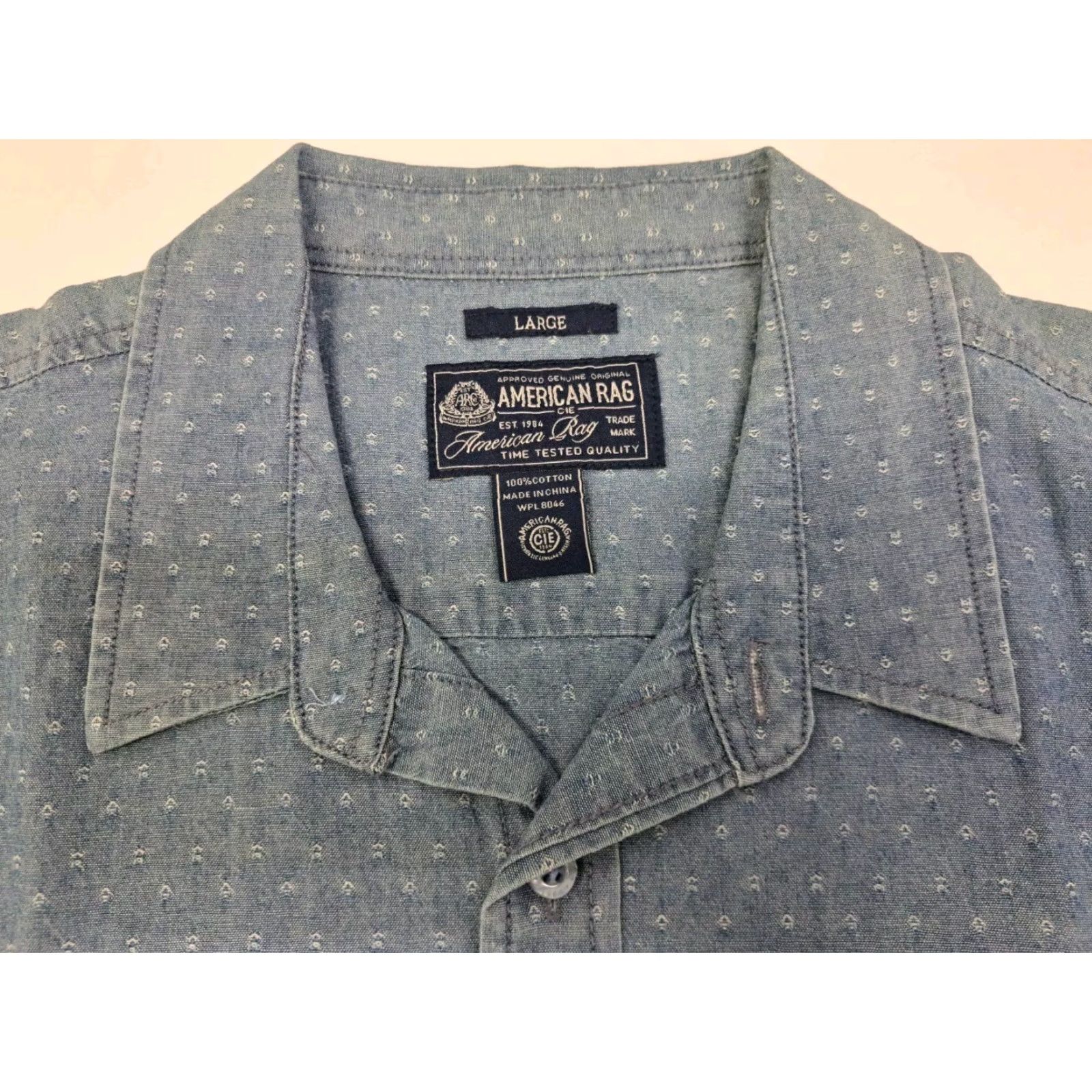 Vintage American Rag Shirt Mens Blue Long Sleeve Button-Up Size L Size US L / EU 52-54 / 3 - 2 Thumbnail