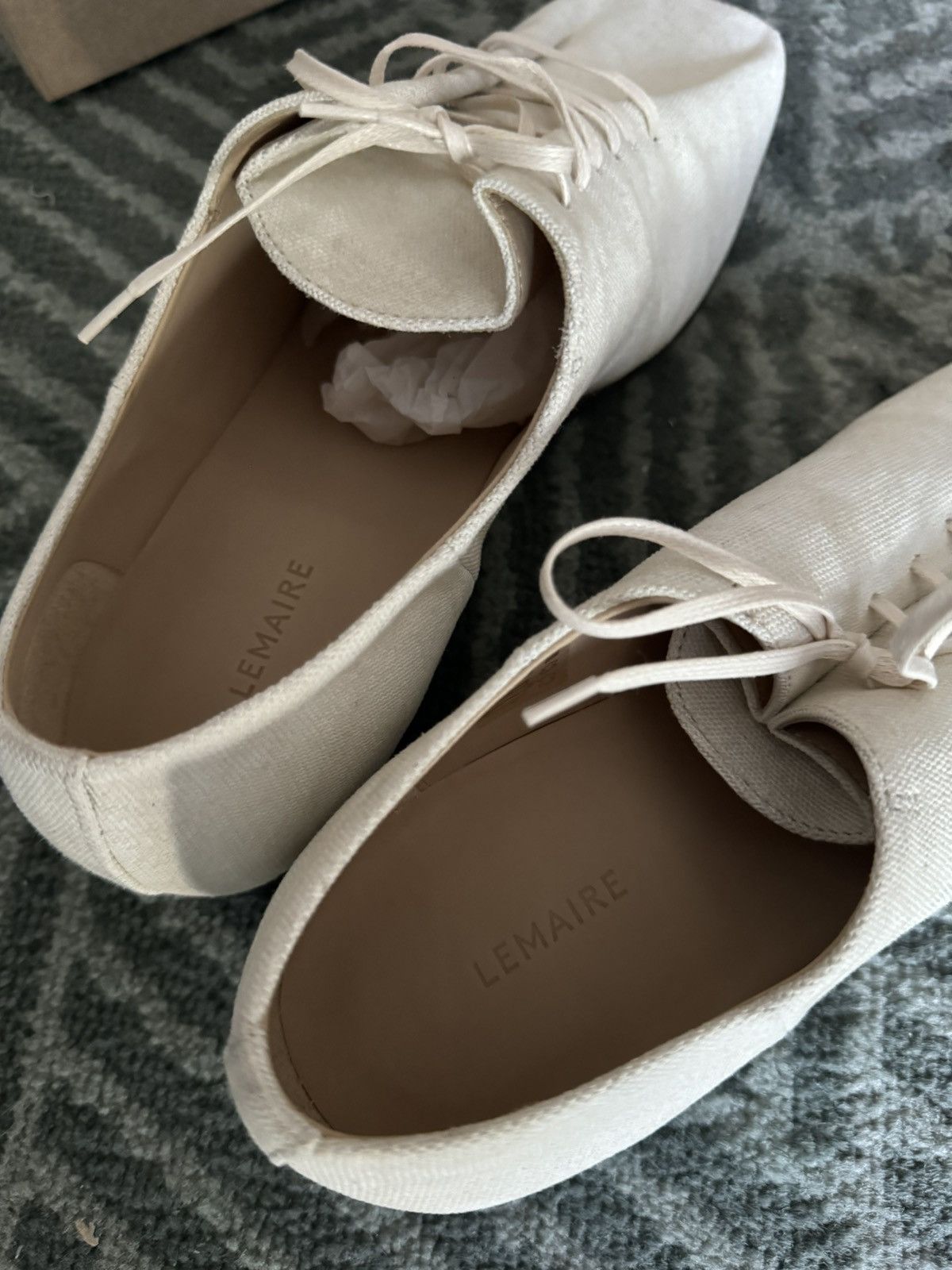 Lemaire Lemaire SOURIS CLASSIC DERBIES DIRTY WHITE EU42 US 9 Size US 9 / EU 42 - 11 Thumbnail