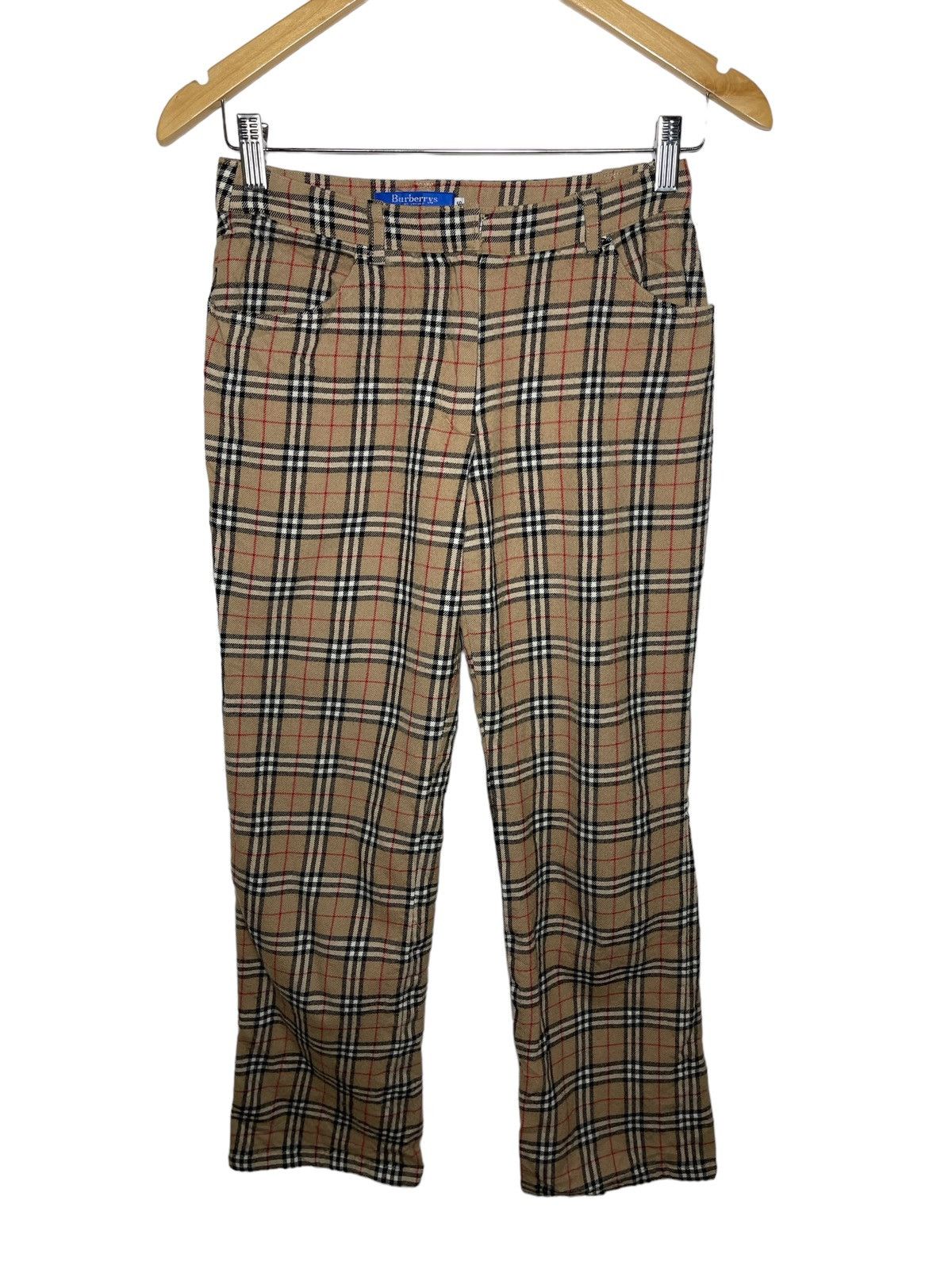Burberry × Burberry Prorsum × Vintage Vintage Burberry Blue label nova check pants Size 26" / US 2 / IT 38 - 1 Thumbnail