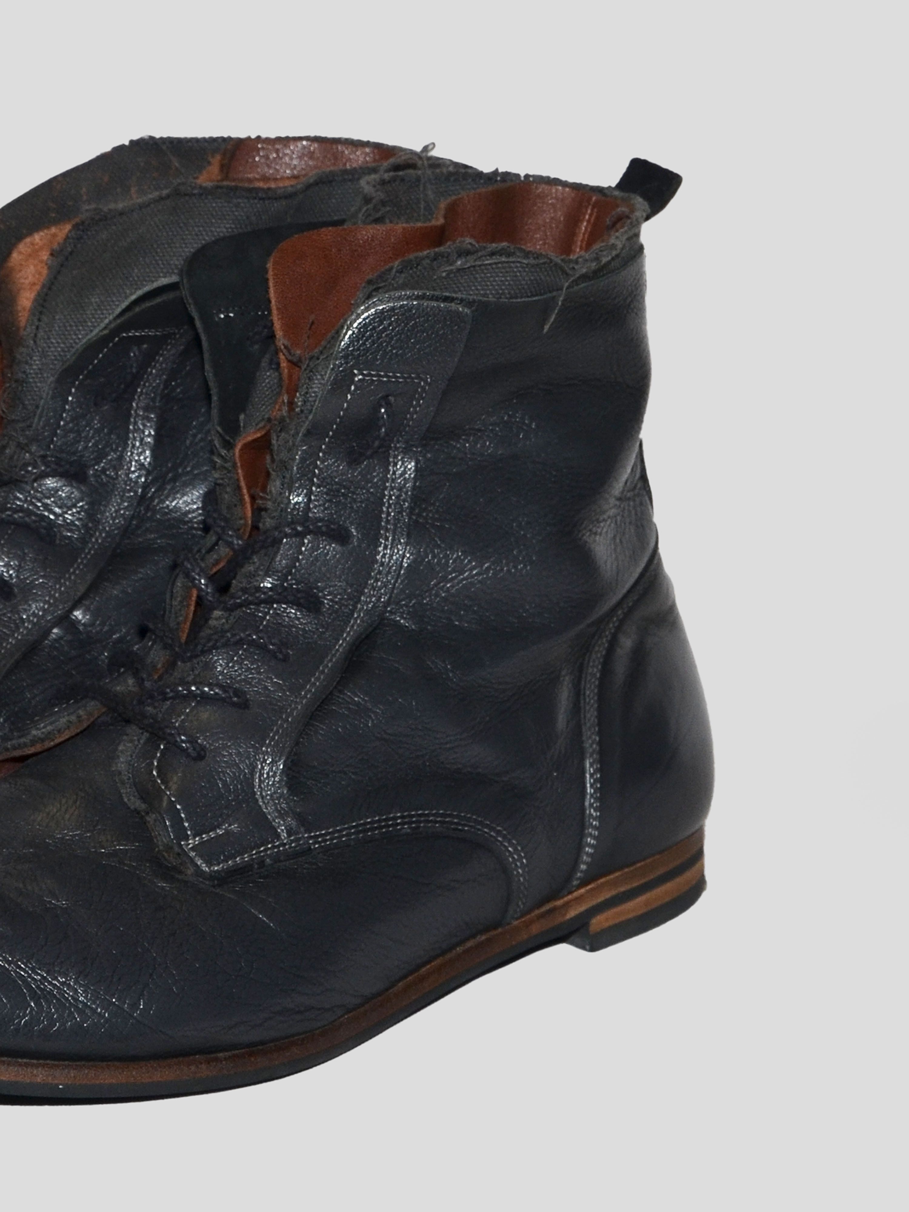 Maison MIHARA YASUHIRO Mihara Yasuhiro 2000s Layered Leather Boots Size US 8.5 / EU 41-42 - 8 Thumbnail