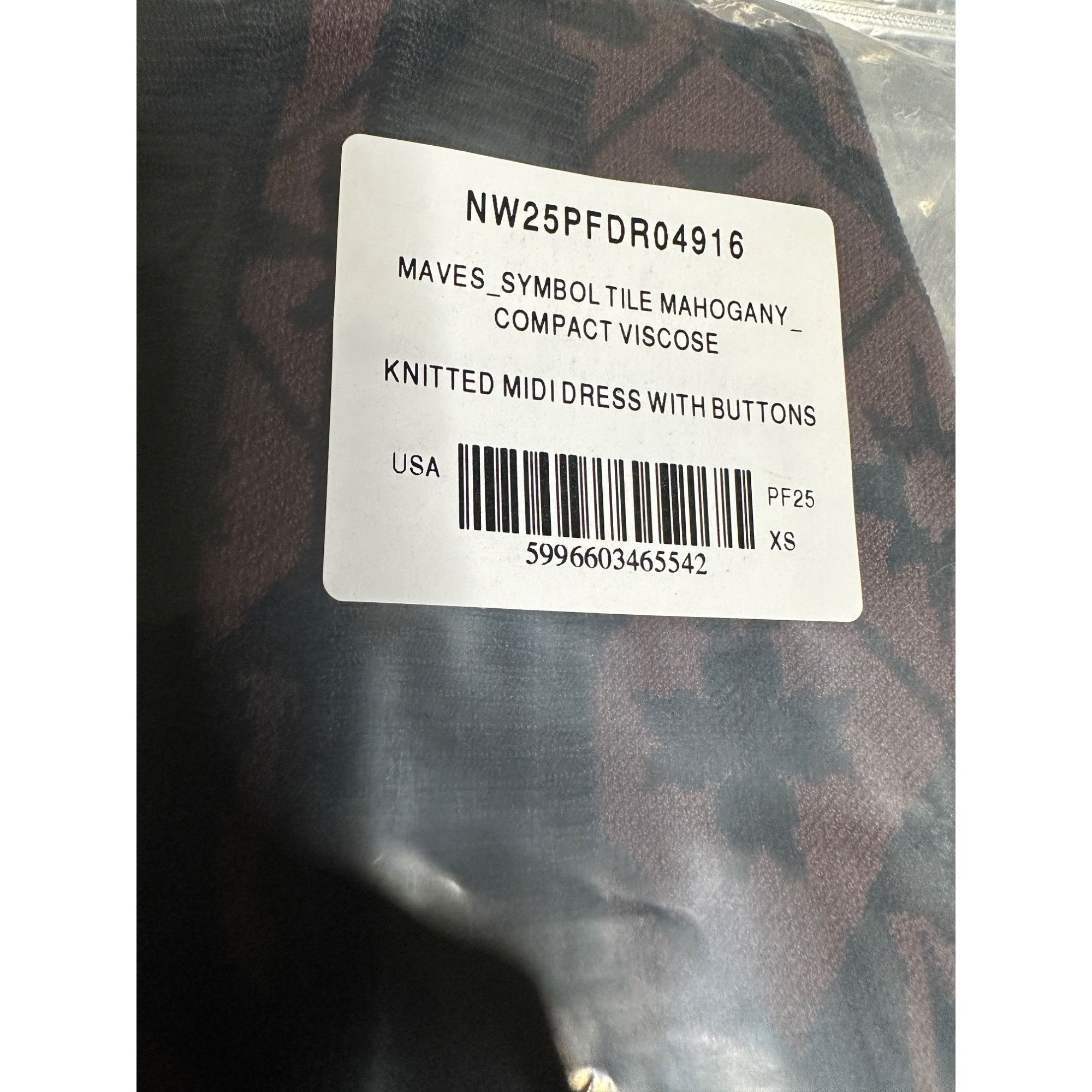 Nanushka Nanushka Maves Knitted Midi Dress With Buttons Size XS / US 0-2 / IT 36-38 - 4 Thumbnail