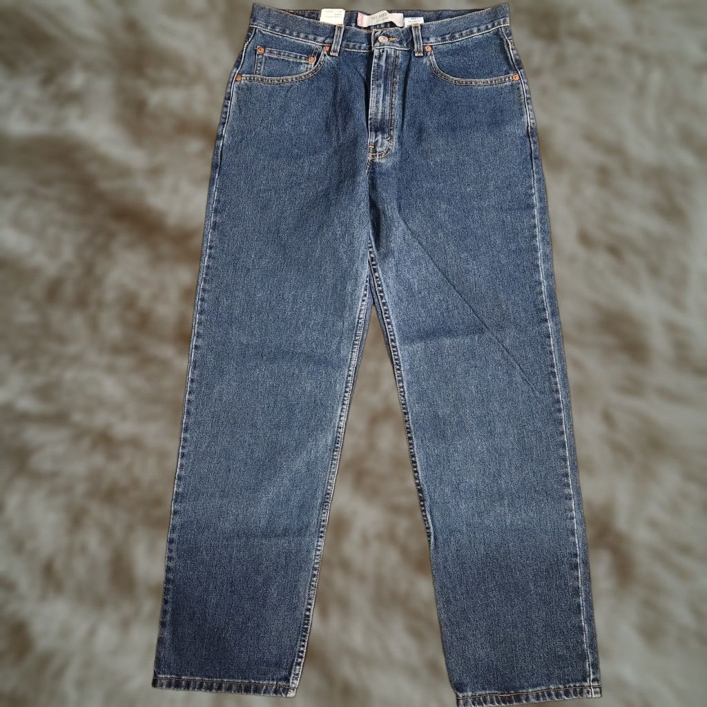 Levi's VINTAGE Levi's 550 Jeans 34x32 Blue Relaxed Fit NWT Deadstock 2003 90s Grunge USA Size US 34 / EU 50 - 1 Thumbnail
