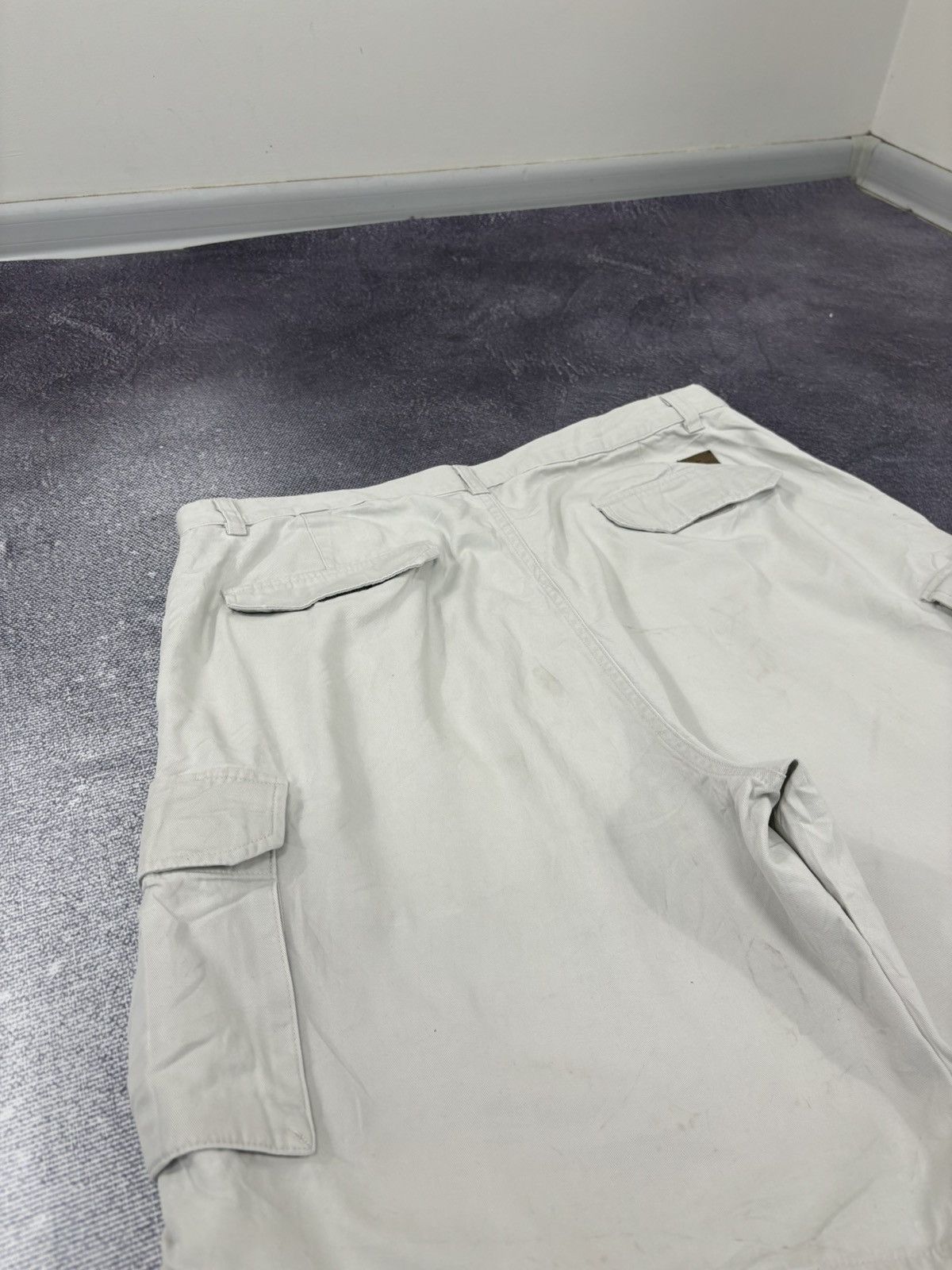 Dockers Vintage Dockers Utility USA Hype Beige Baggy Cargo Shorts Size US 36 / EU 52 - 13 Thumbnail