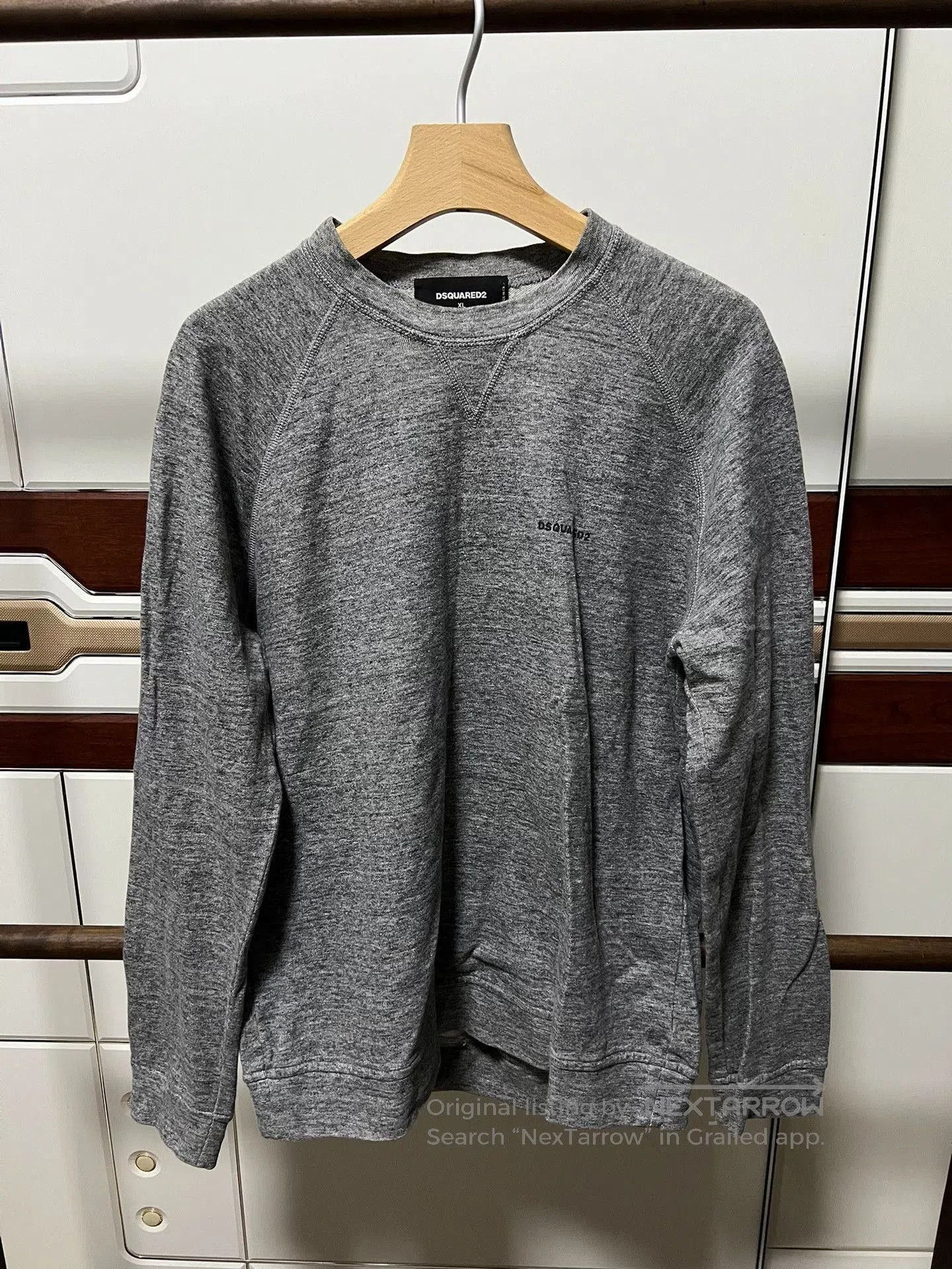 Dsquared2 DSQUARED2 Gray Cotton Slim Sweatshirt. Size US XL / EU 56 / 4 - 1 Thumbnail