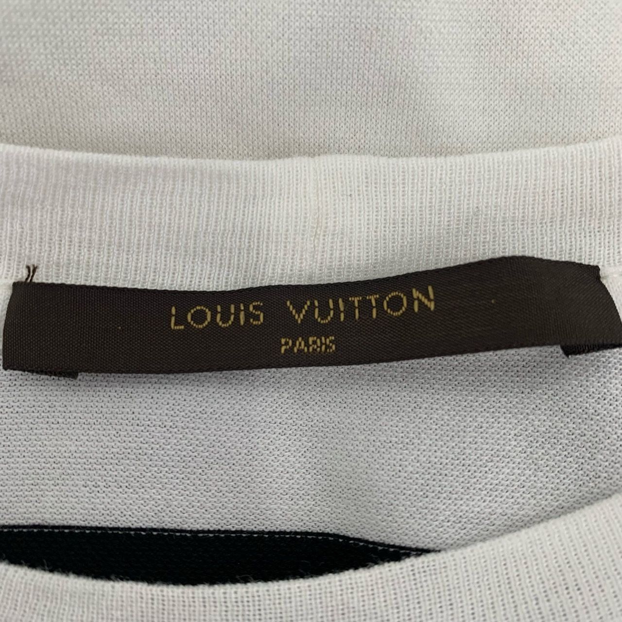 Louis Vuitton Louis Vuitton Logo-Printed Round-Neck Black and White Strip Size US S / EU 44-46 / 1 - 5 Thumbnail