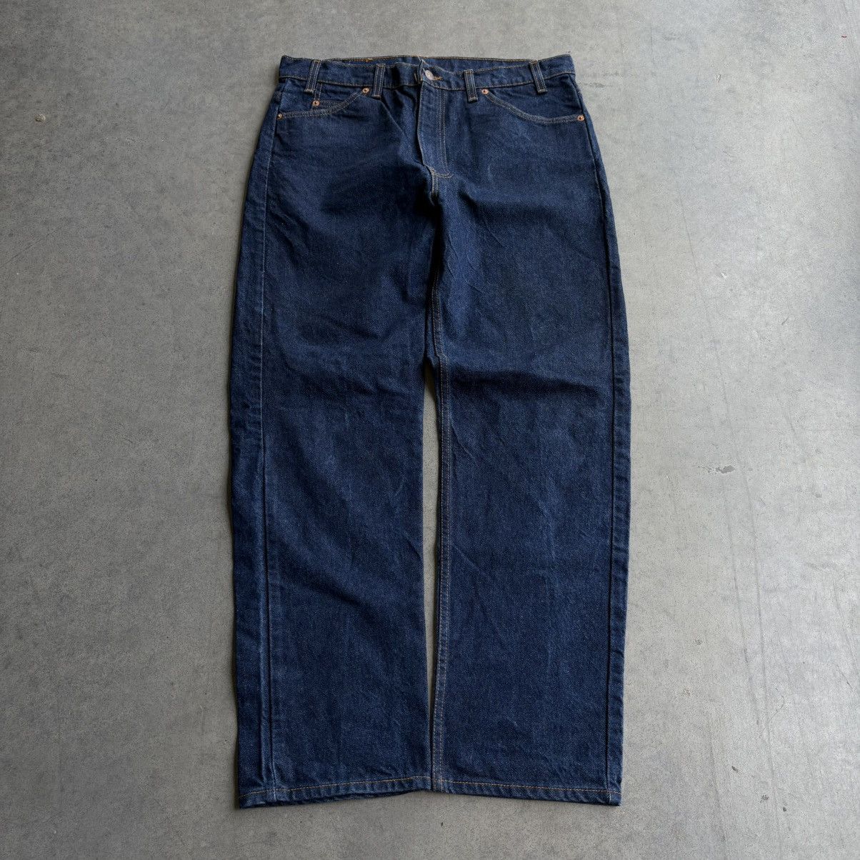 Levi's × Vintage Vintage Levi's Orange Tabs 505 Blue Indigo Denim Dark 36x30 Size US 35 - 4 Thumbnail