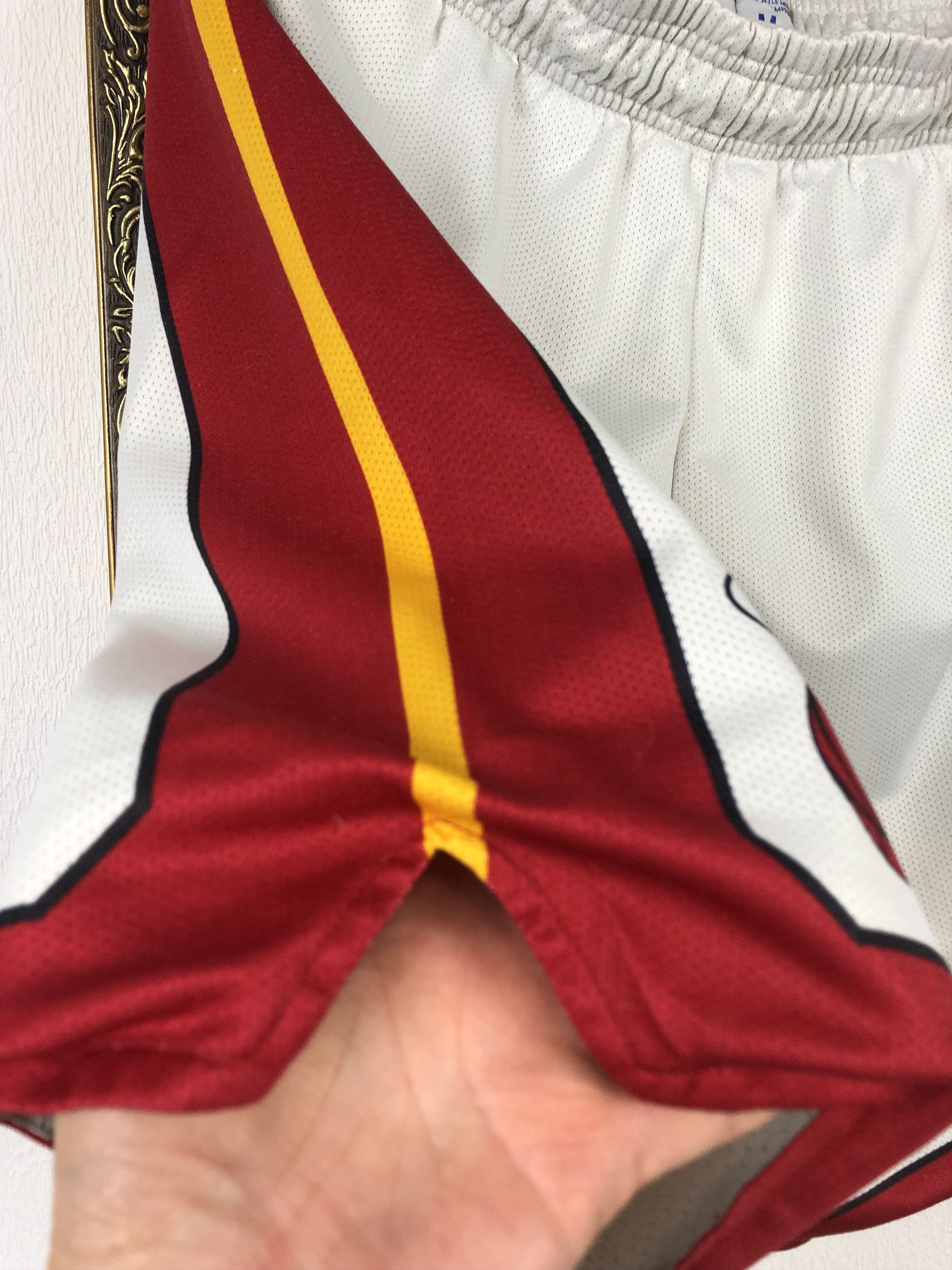 Vintage Champion Basketball Shorts White Miami Heat NBA M