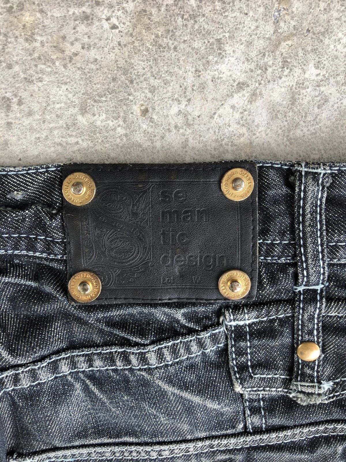 semanticdesign Japanese Semantic Design Flared Jeans Distressed Jeans Size US 31 - 15 Thumbnail