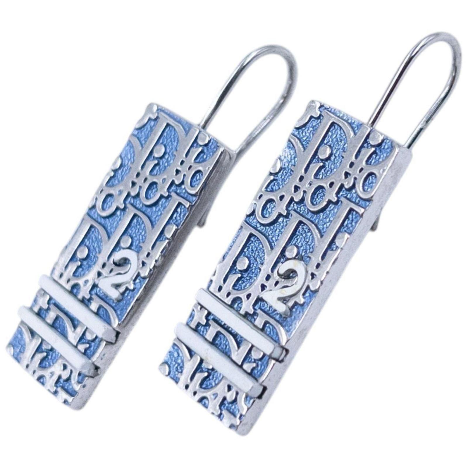 Christian Dior Monsieur Vintage Dior Monogram Number Earrings Size ONE SIZE - 2 Thumbnail