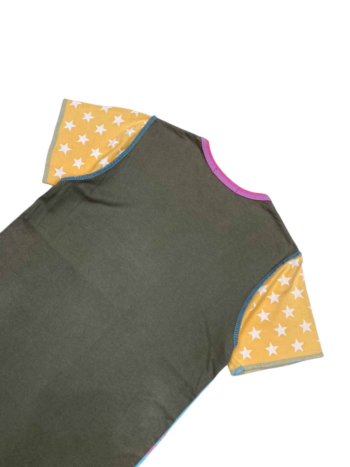 Angel Blue 2000s Angel Blue - Patchwork Baby Tee Size S / US 4 / IT 40 - 4 Thumbnail