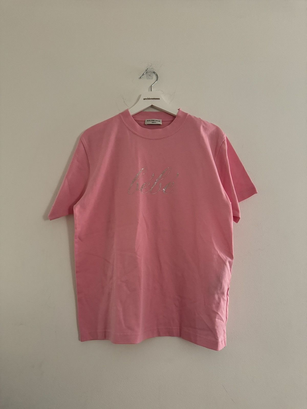 Balenciaga Balenciaga Pink Bebe Swarovski Tshirt Size US M / EU 48-50 / 2 - 2 Thumbnail