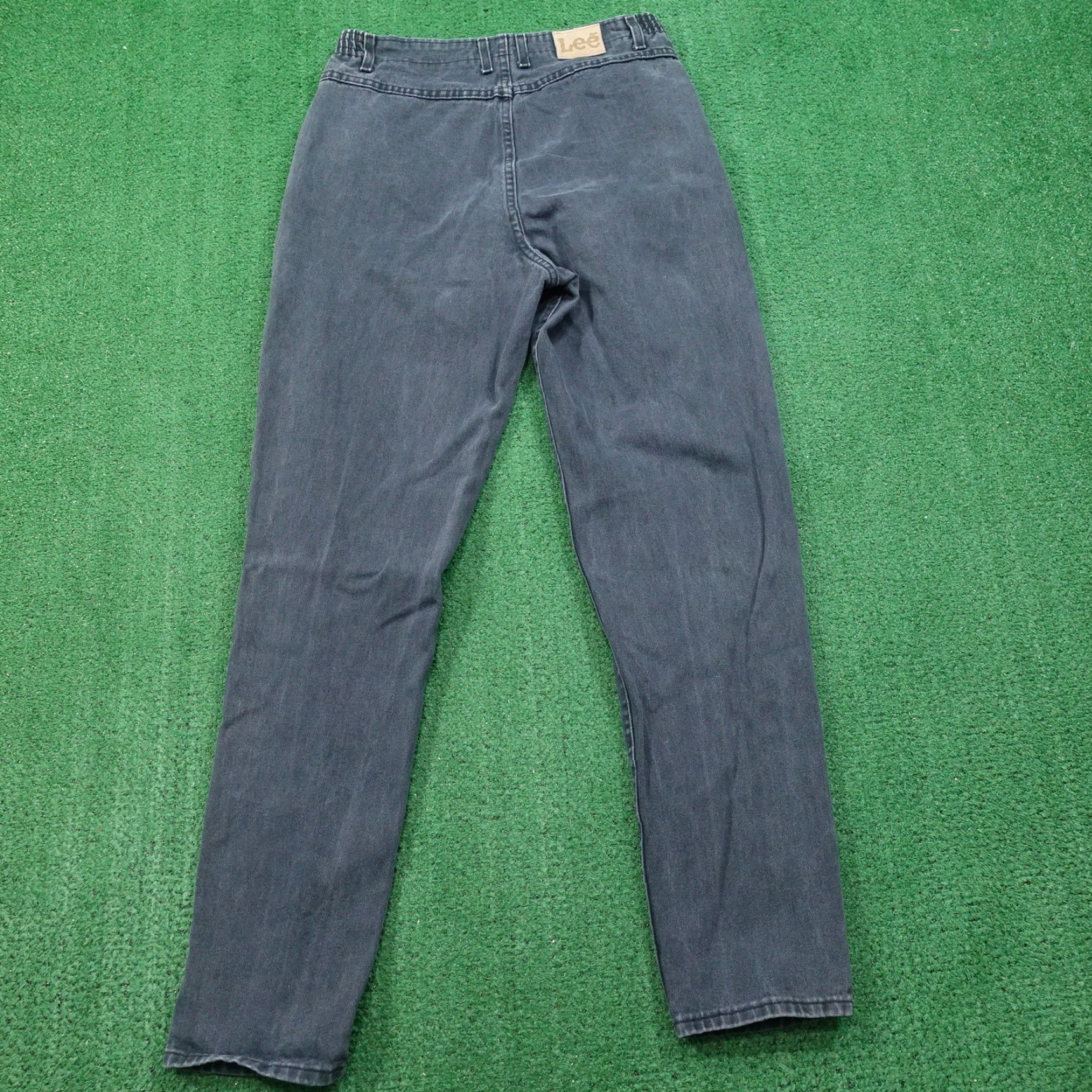 Lee VINTAGE LEE Jeans FADED GREEN DENIM WOMENS SIZE 14 LONG (32X33.5) | Lee | Jeans | Women | 32x33.5 | Green | 14 | Vintage | 90s? Size 36" / US 14 / IT 50 - 7 Thumbnail
