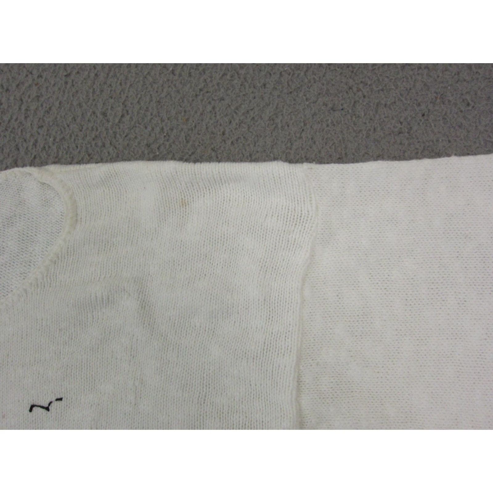 Vintage VINTAGE Sage Sweater Womens One Size White Lighthouse Knit Pullover Size ONE SIZE - 6 Thumbnail