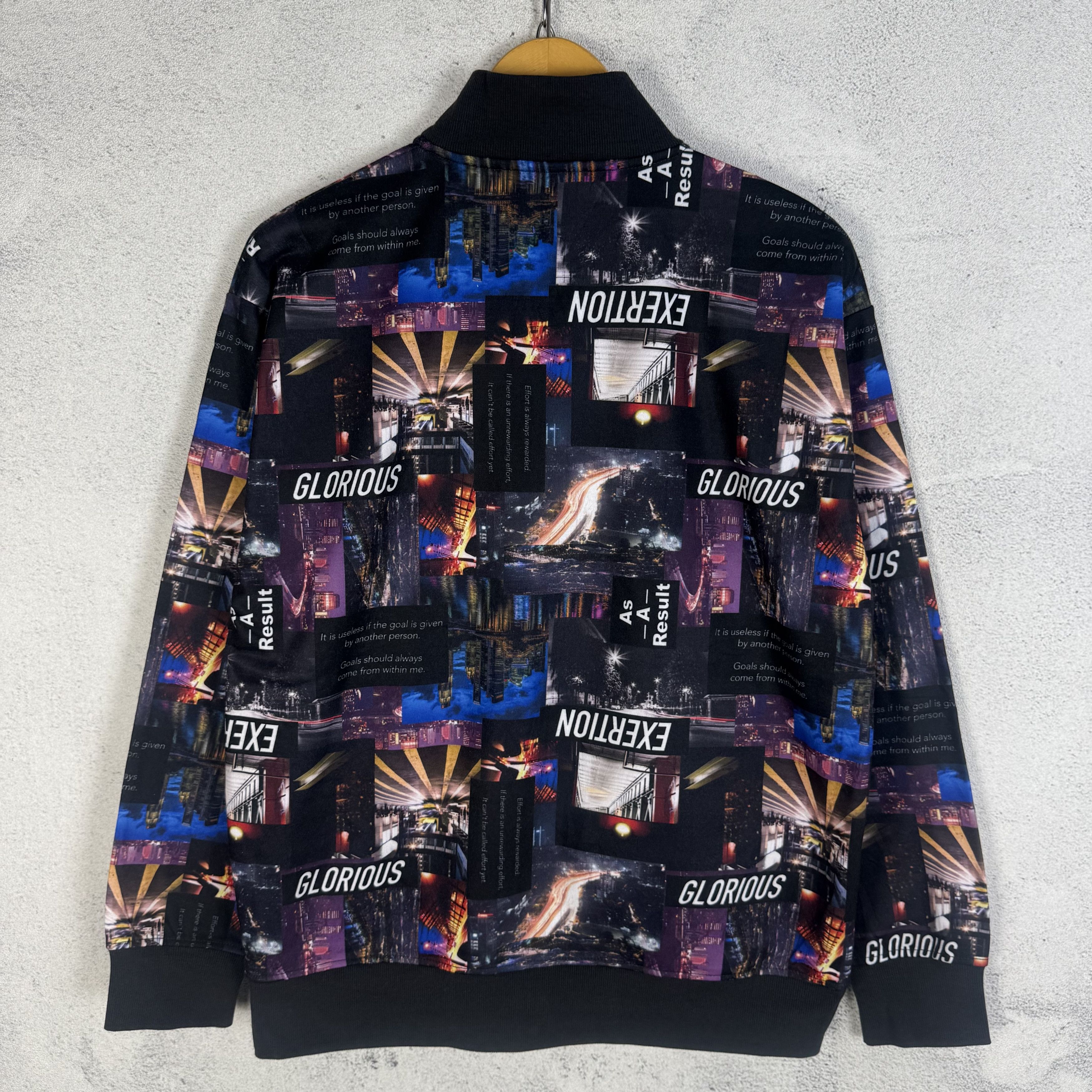 Japanese Brand Beaumere Over Print Zip Up Jacket Size US M / EU 48-50 / 2 - 2 Thumbnail