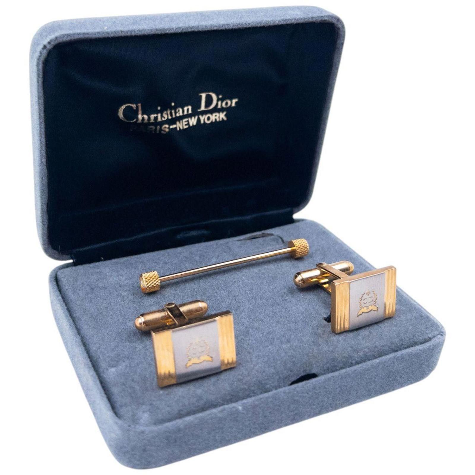 Christian Dior Monsieur Vintage Dior Cuff Links & Tie Pin Set Size ONE SIZE - 1 Thumbnail