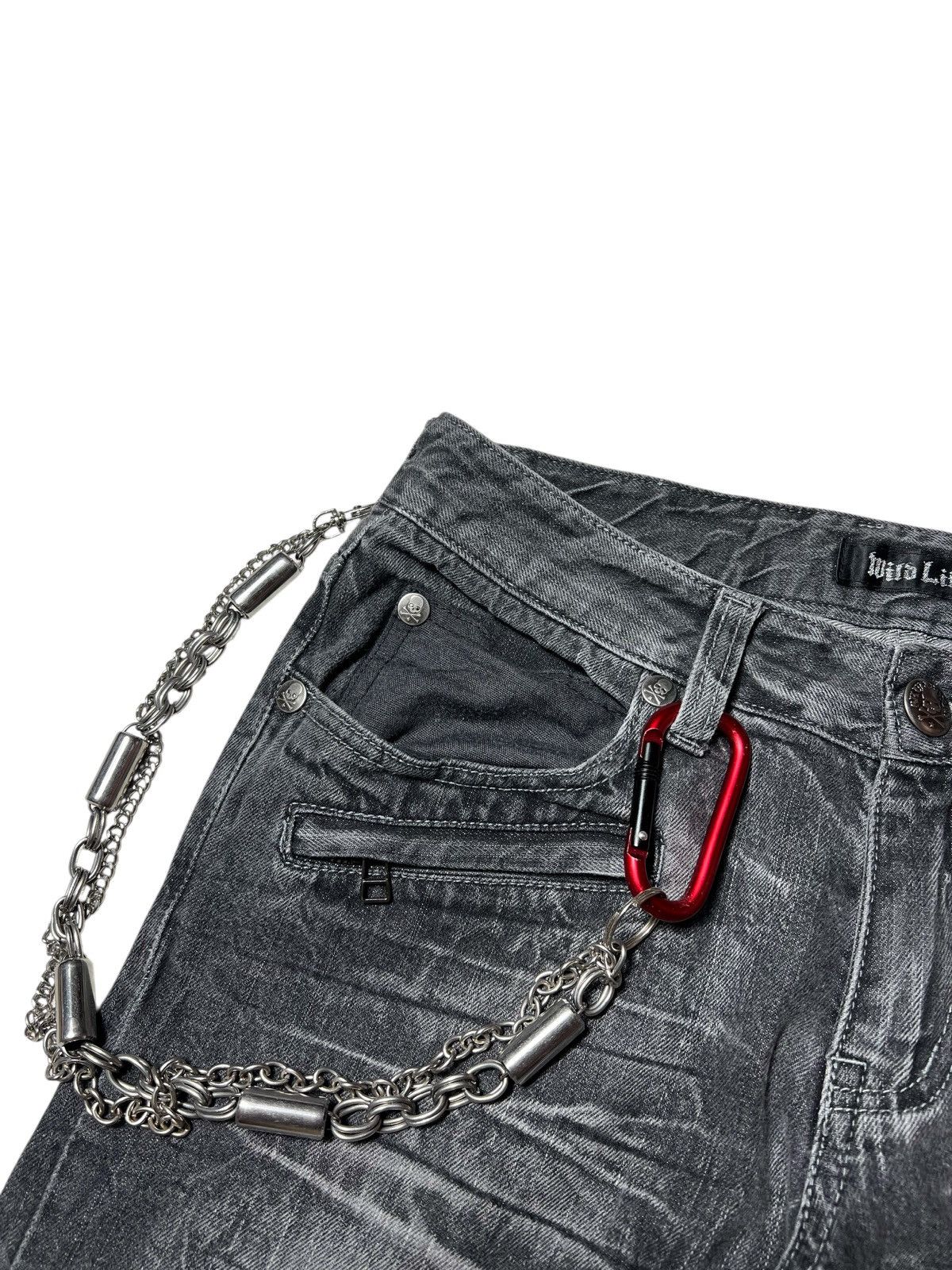 Japanese Brand Wild Life Studed Ifsixwasnine Style Clawn Mark Pants Size US 30 / EU 46 - 4 Thumbnail