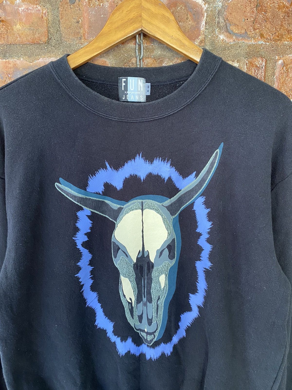 Yohji Yamamoto 1990s Kansai Yamamoto bulls skull sweater Size US M / EU 48-50 / 2 - 3 Thumbnail