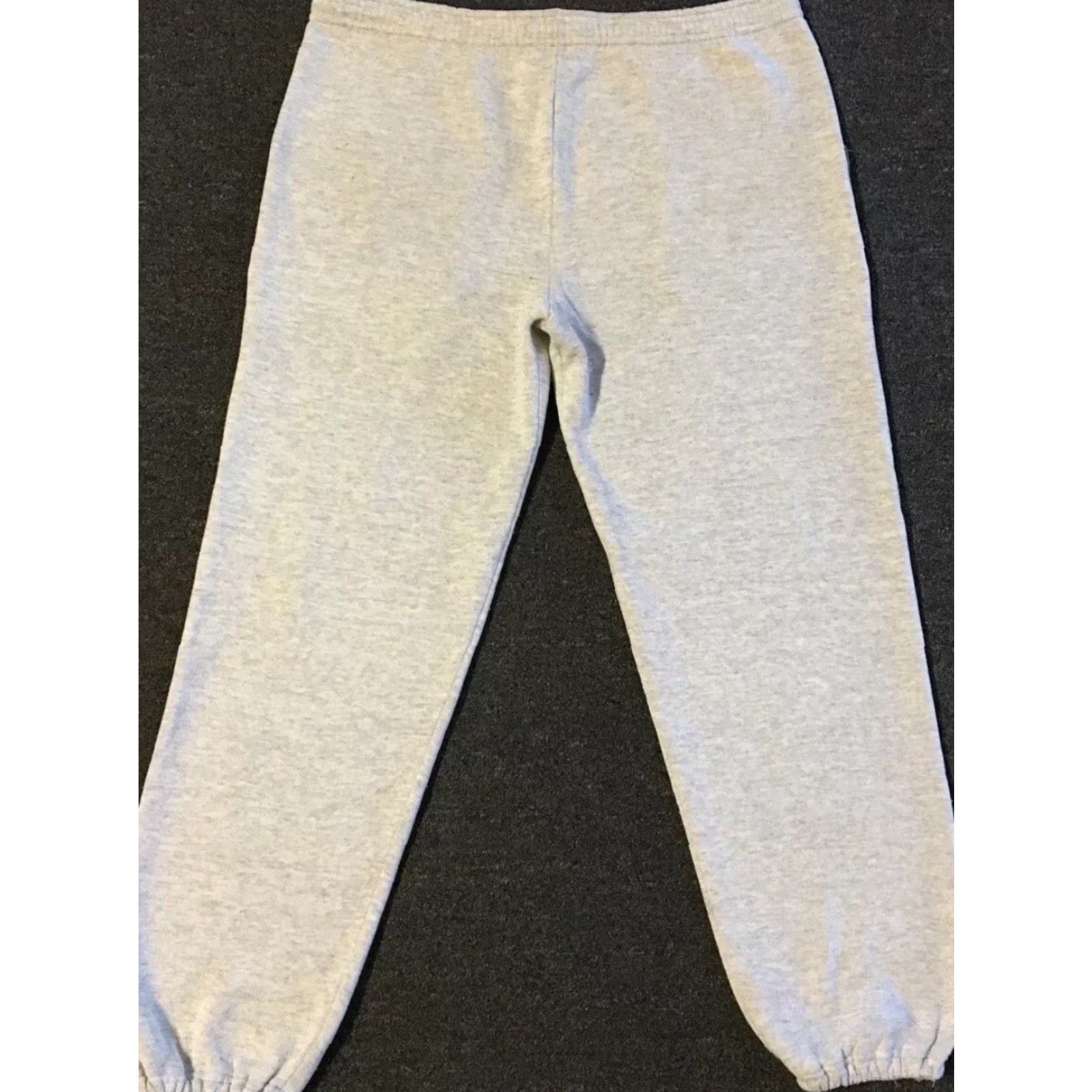 Denime VINTAGE Faded Denim Pocket Sweatpants L USA Grunge Track PE Gym Skate Surf Pants Men L Gray 80s 90s USA Retro Activewear Pockets Size US 33 - 5 Thumbnail